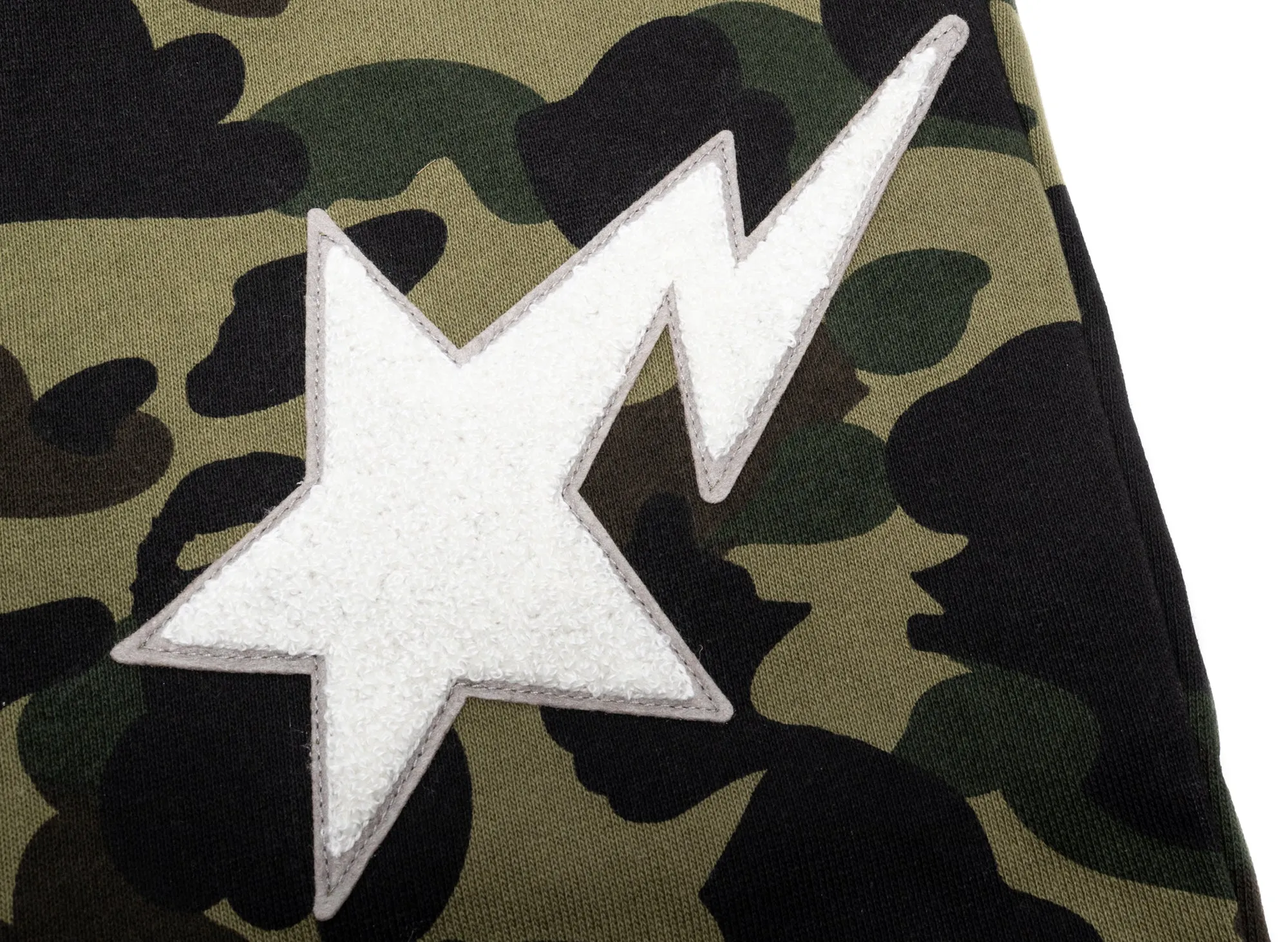 A Bathing Ape 1st Camo Sweatpants in Green