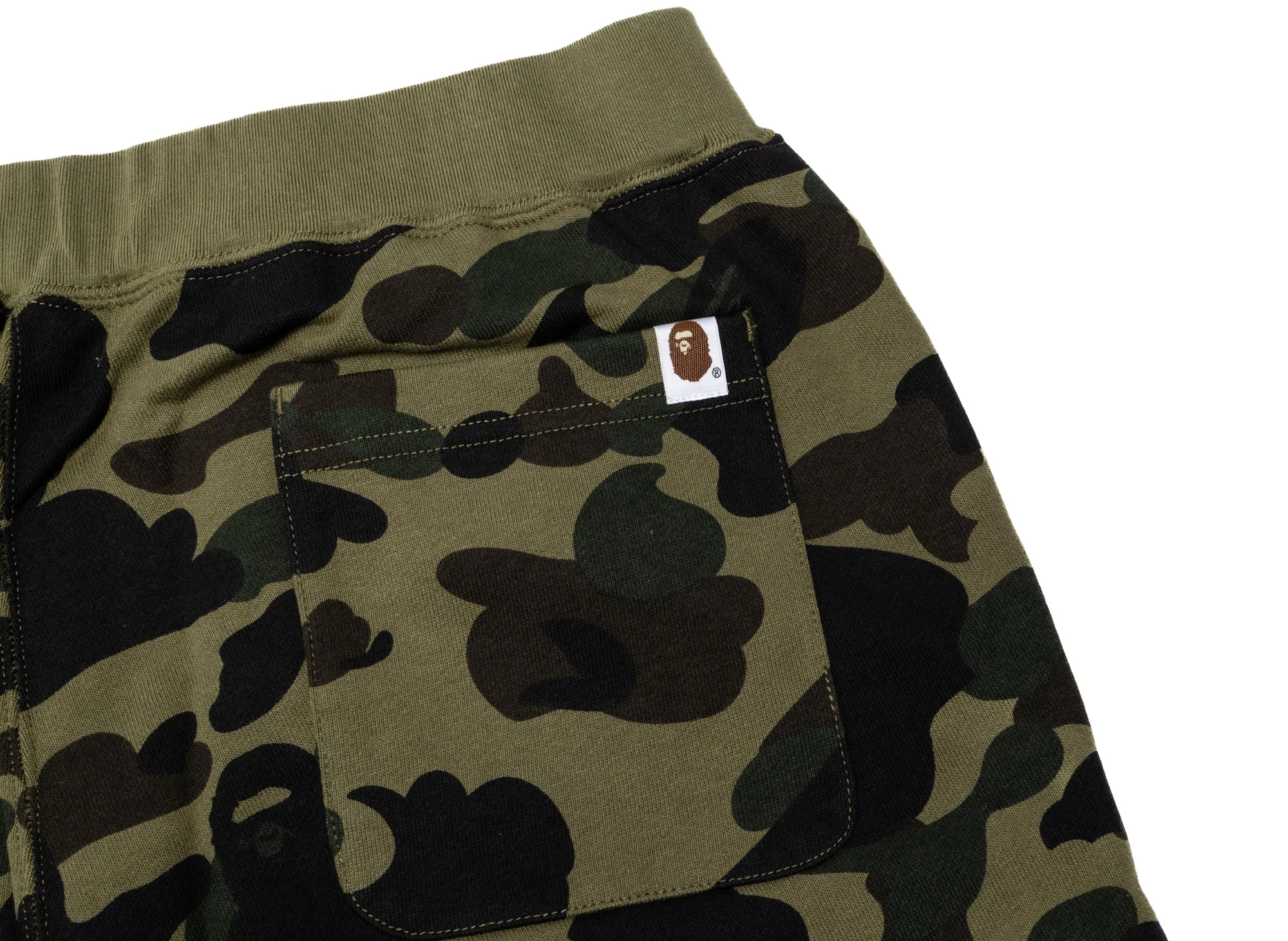 A Bathing Ape 1st Camo Sweatpants in Green