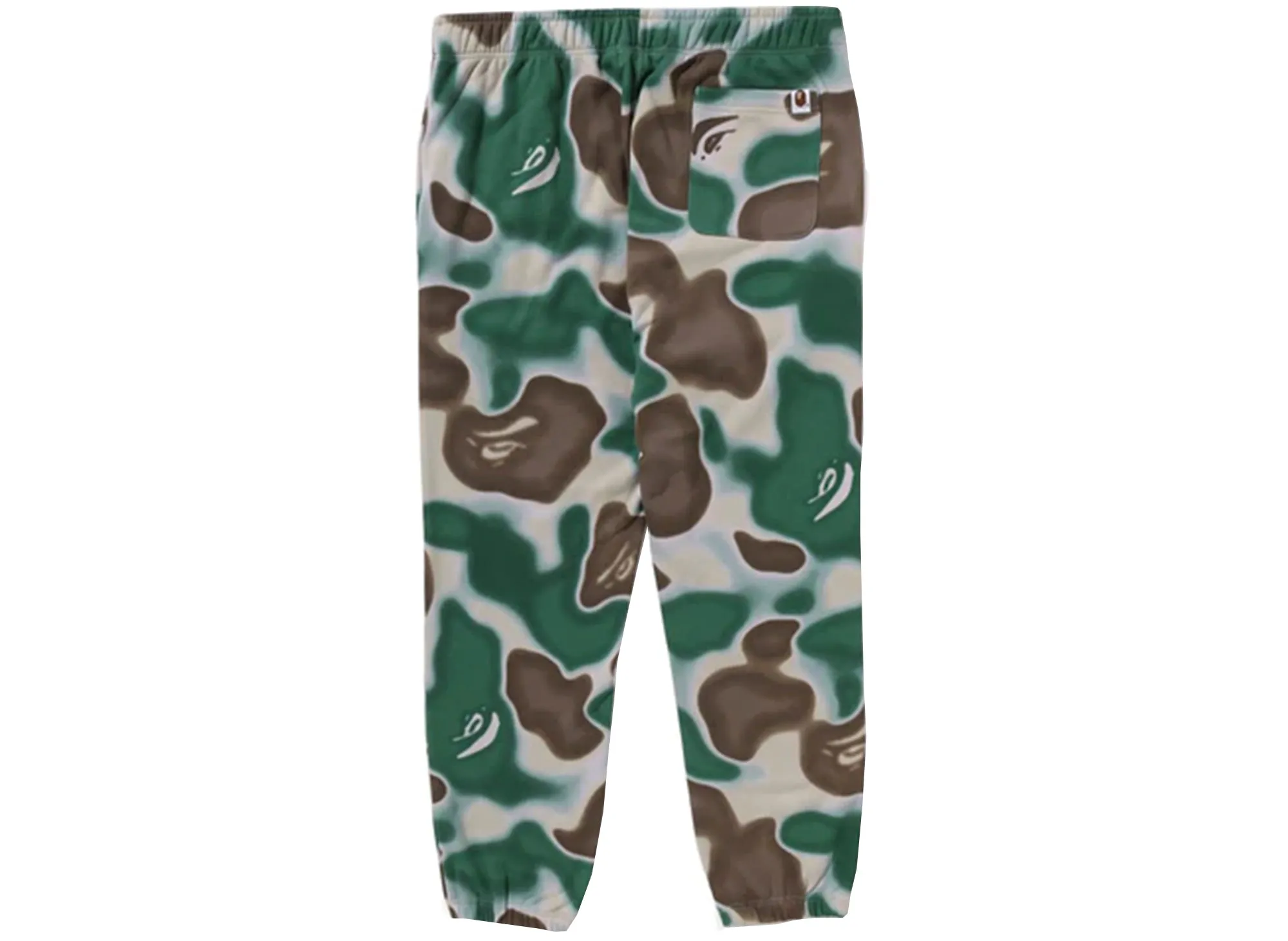 A Bathing Ape Liquid Camo Bape Sta Sweatpants in Olive