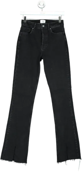 Anine Bing Black High Waist Flared Jeans W24