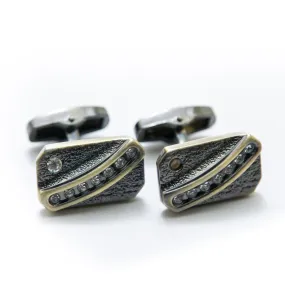 Antique Cufflinks For Mens Wedding Shirt – Rectangle Lining