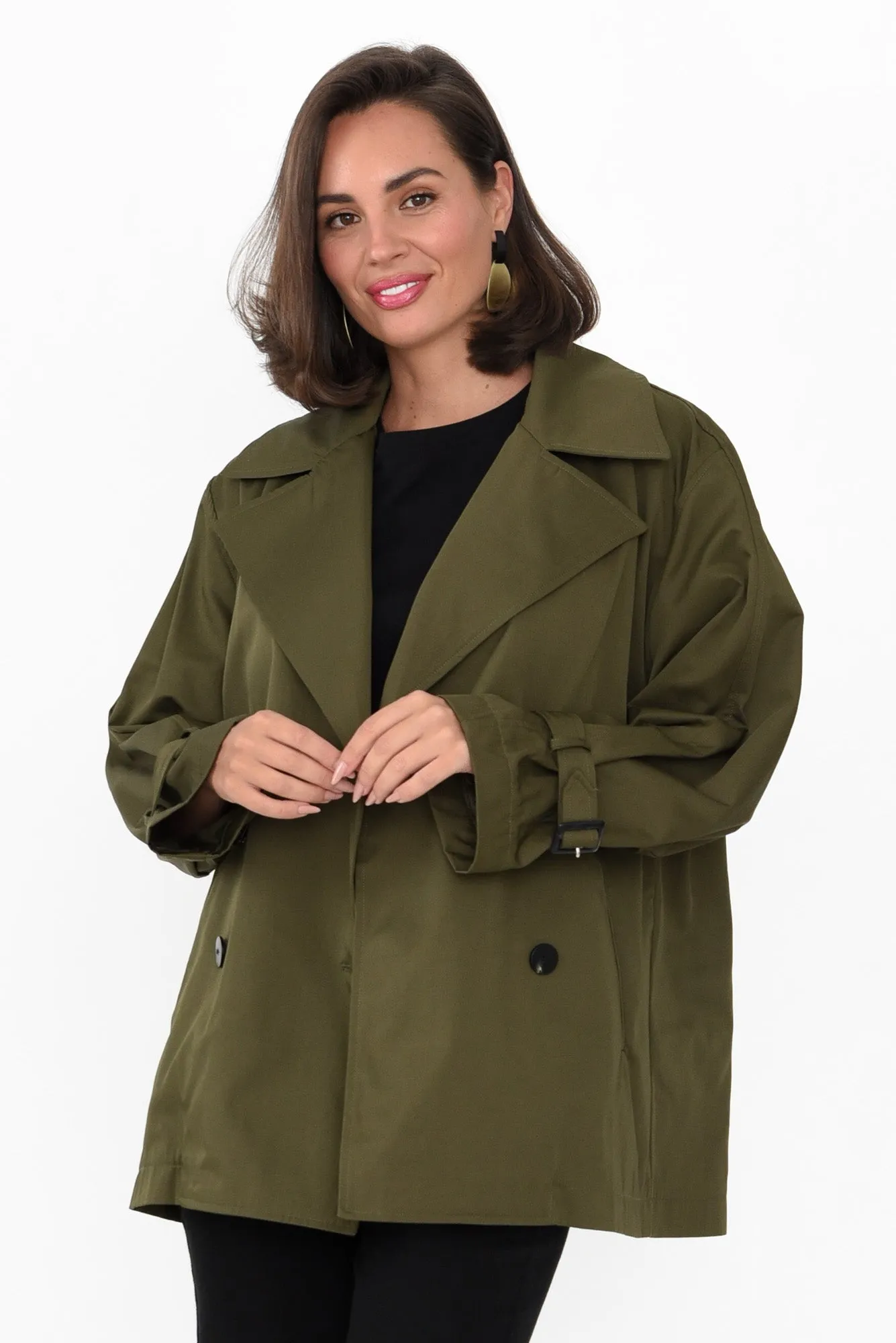 Ayele Khaki Double Breasted Jacket