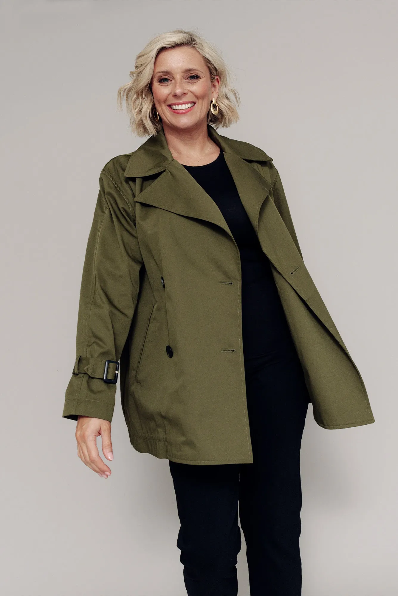 Ayele Khaki Double Breasted Jacket