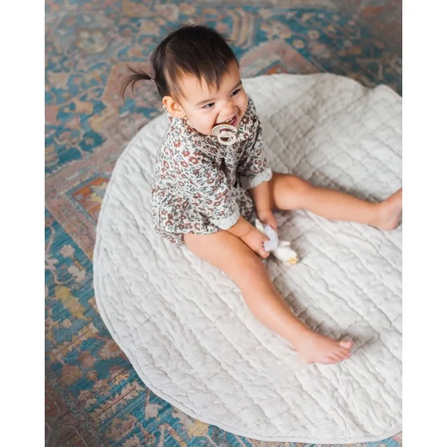 BA - Stone Washed Linen Quilted Play Mat