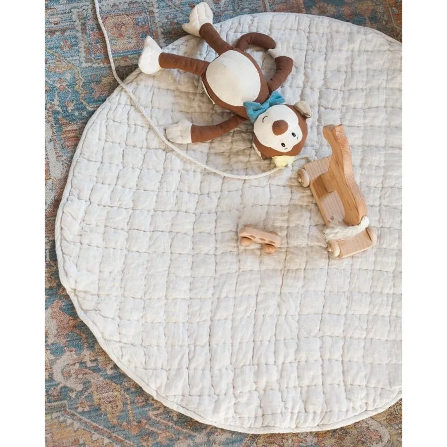 BA - Stone Washed Linen Quilted Play Mat