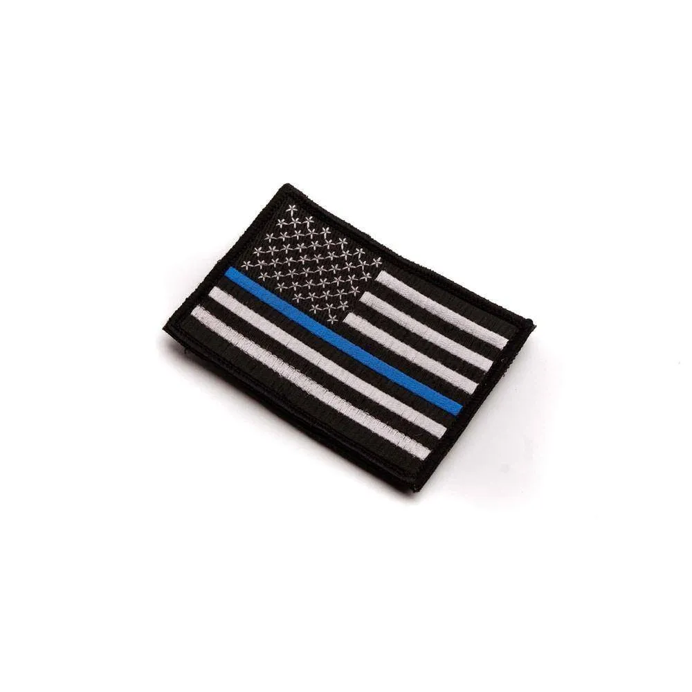 Blue Line Flag Embroidered Patch