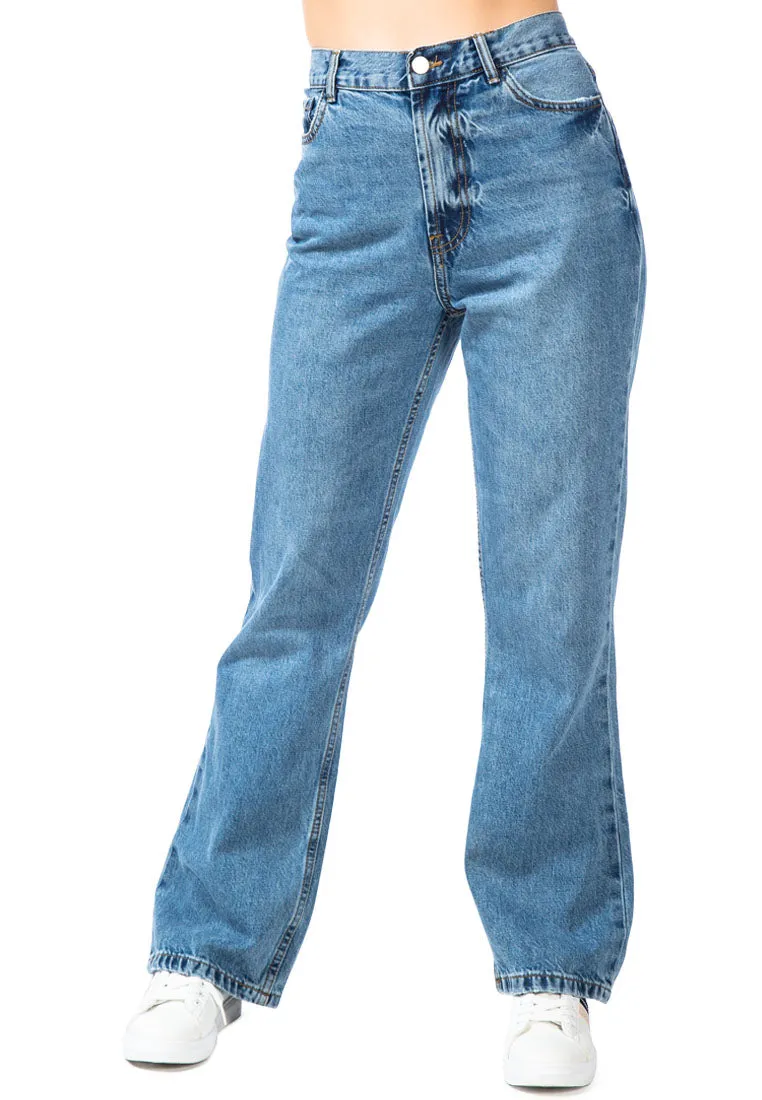 Boot Cut Washed Jeans Pants