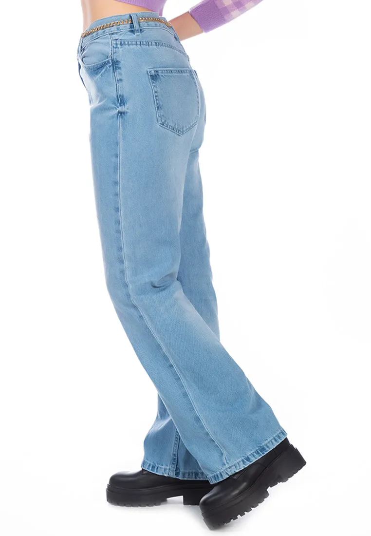 Boot Cut Washed Jeans Pants