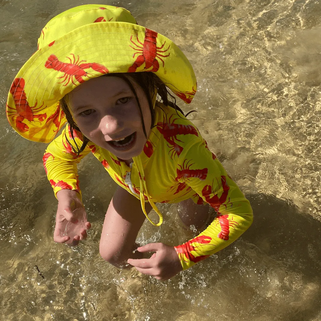 Bright Lobster Beach Hat