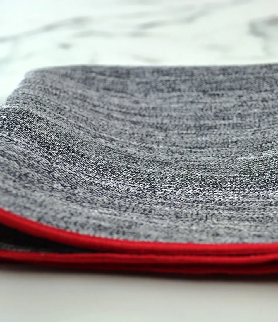 Brushed Grey Pocket Square