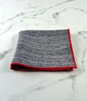 Brushed Grey Pocket Square