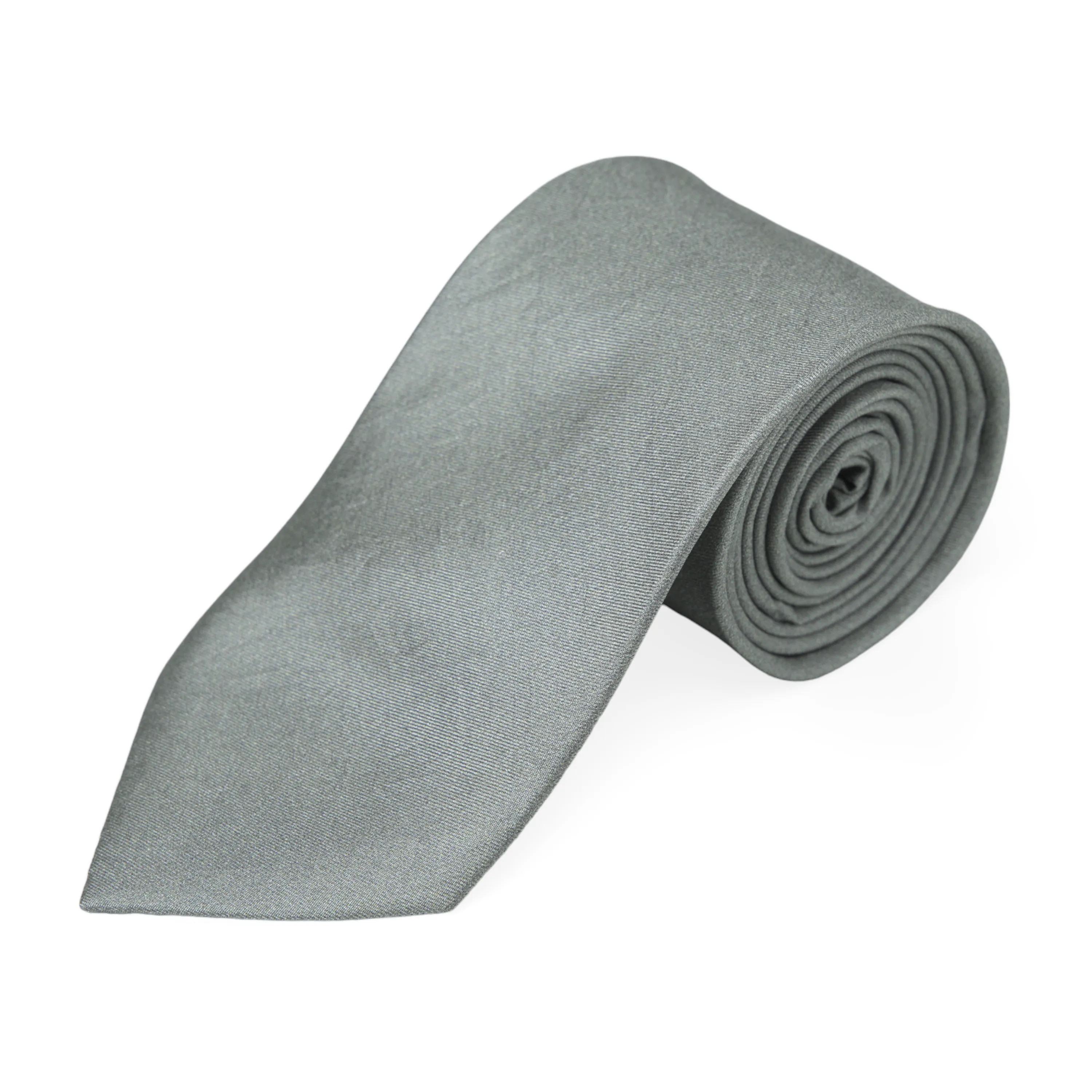 Chokore Checkered Past (Grey) - Pocket Square & Dark Grey Twill Silk Tie - Solids line