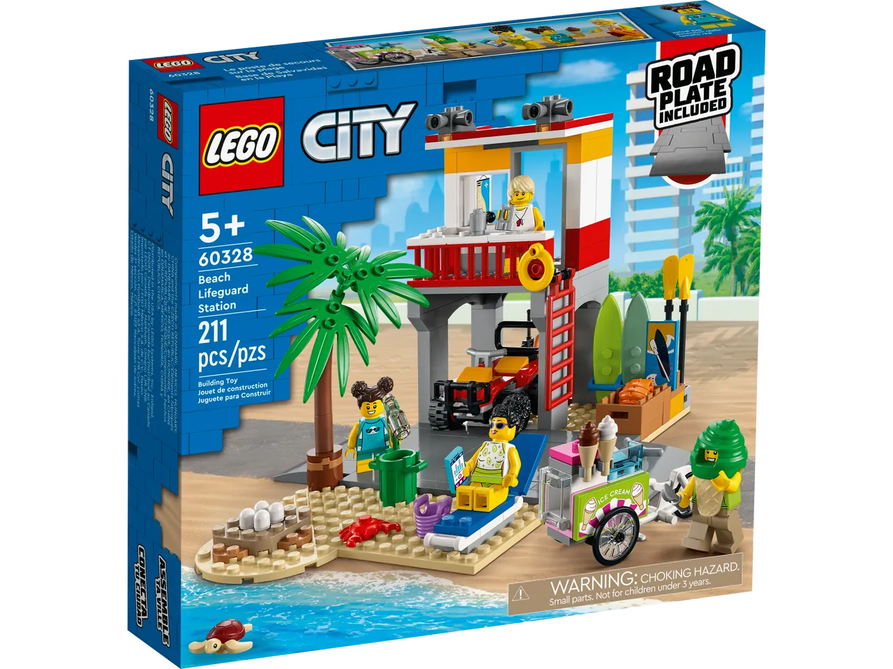 City - Beach Lifeguard Station 60328 (211 Pieces)