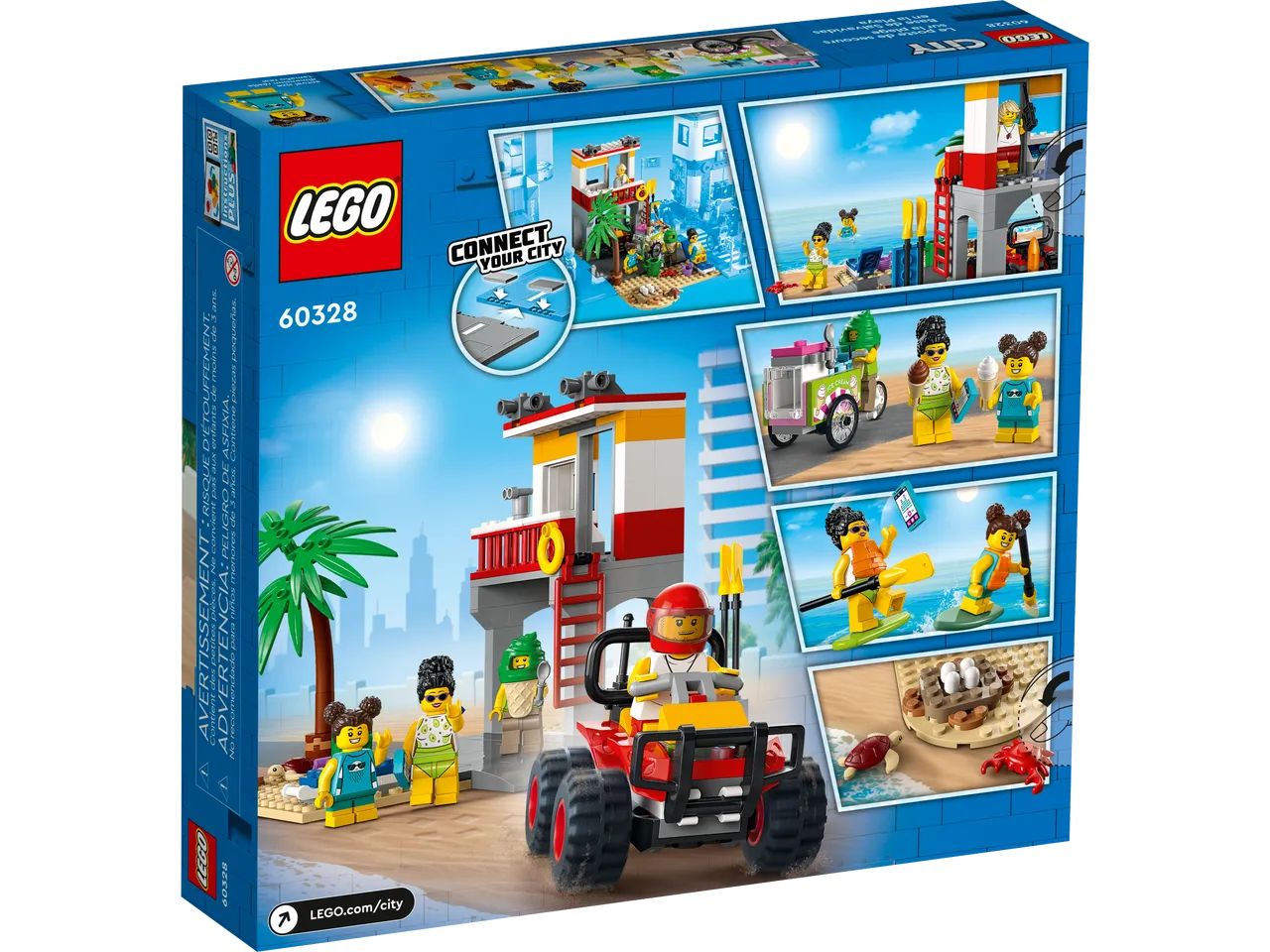 City - Beach Lifeguard Station 60328 (211 Pieces)