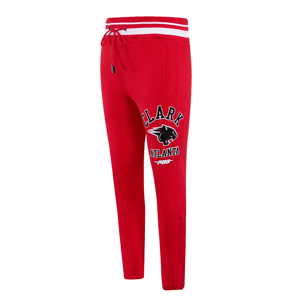 CLARK ATLANTA UNIVERSITY CLASSIC MEN'S STACKED LOGO SWEATPANT (RED)