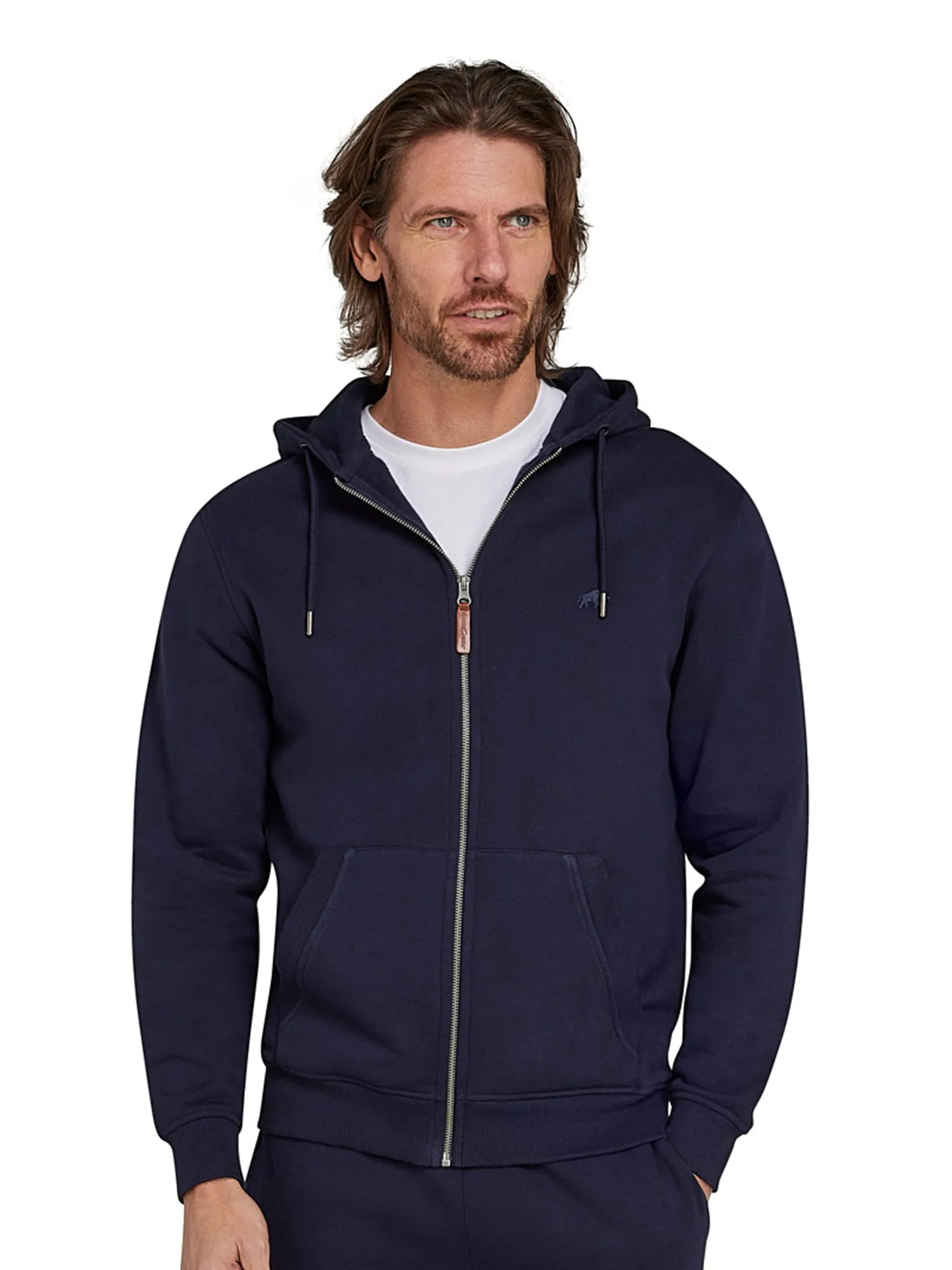 Classic Zip Through Hoodie - Navy