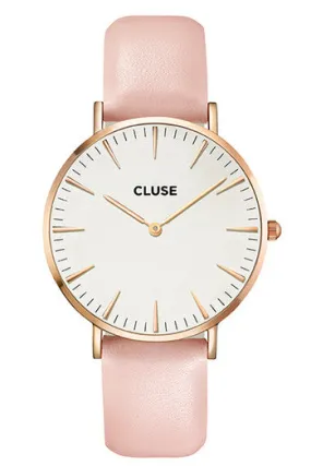 Cluse La BohíÂme Rose Gold White/Pink Watch