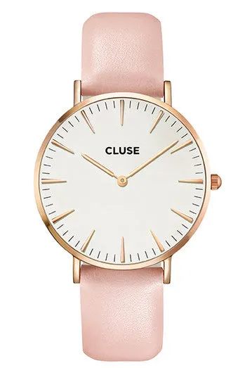 Cluse La BohíÂme Rose Gold White/Pink Watch