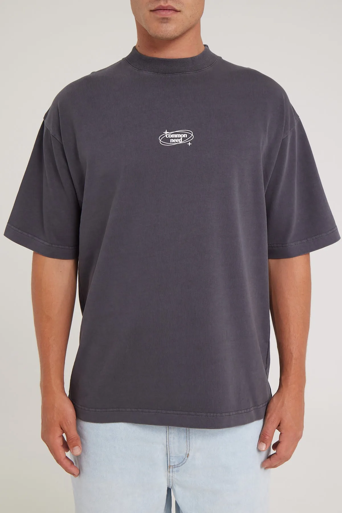 Common Need Aurora Easy Tee Washed Black