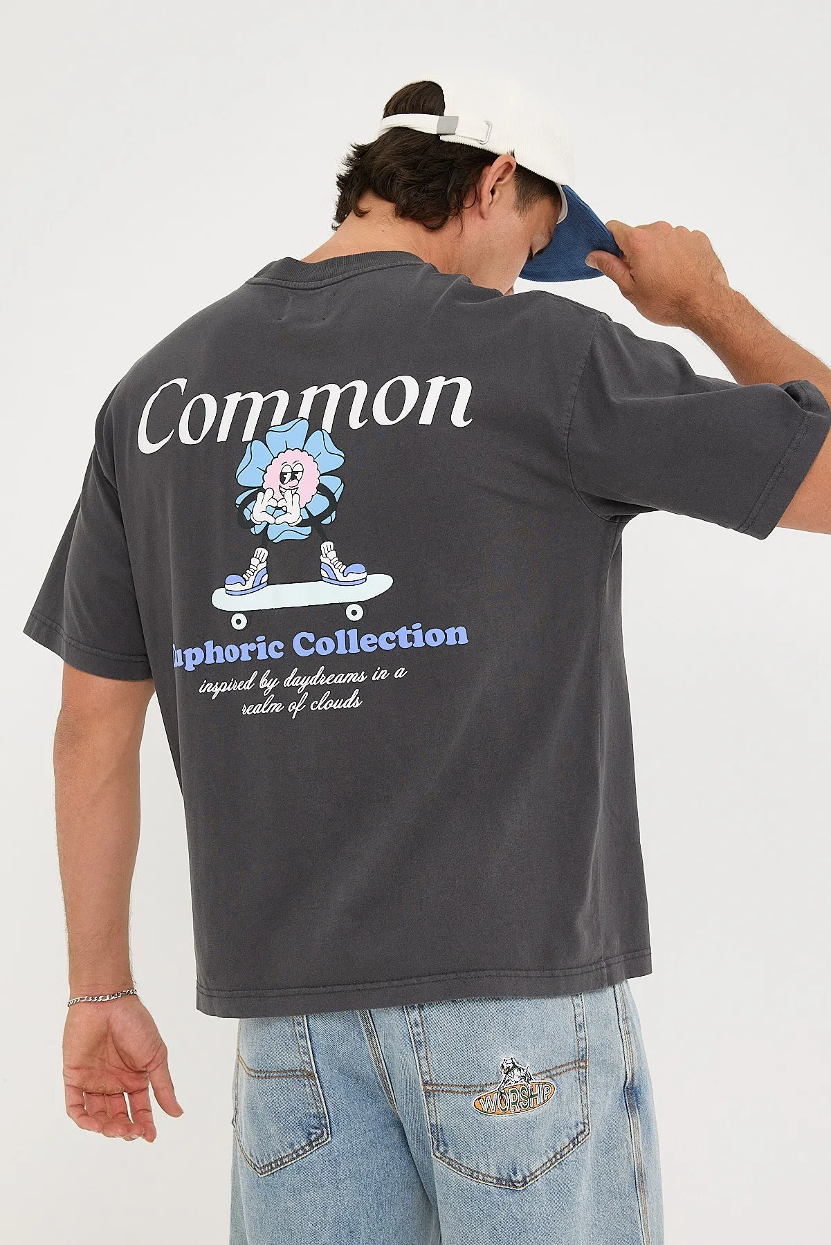 Common Need Euphoria Easy Tee Washed Black