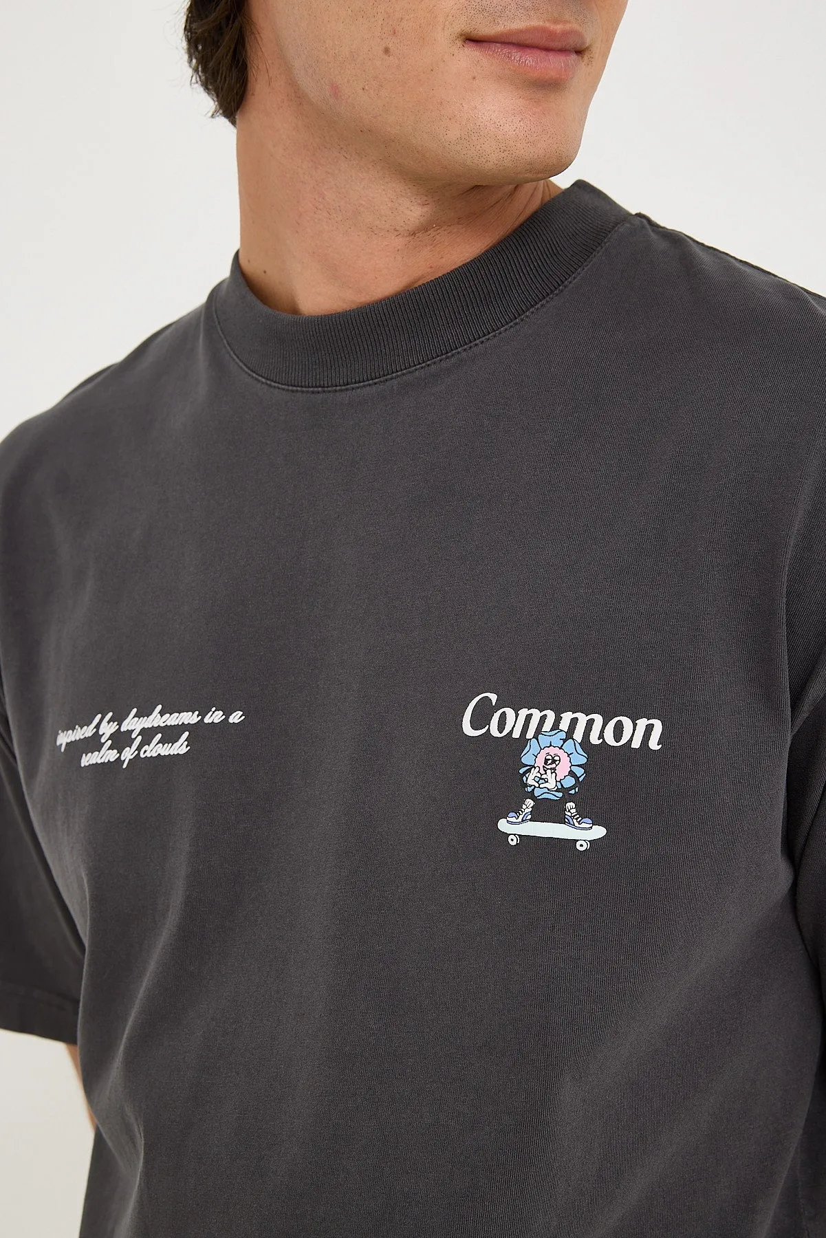 Common Need Euphoria Easy Tee Washed Black