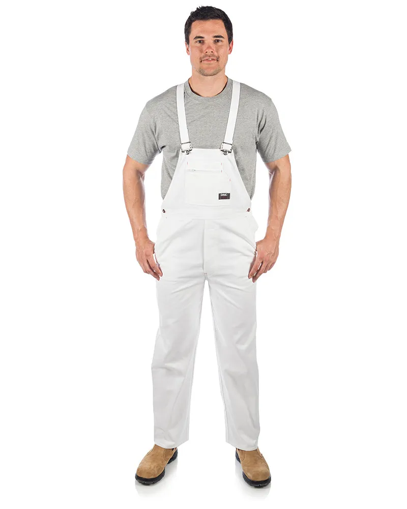 Cotton Drill Bib And Brace Overall - White