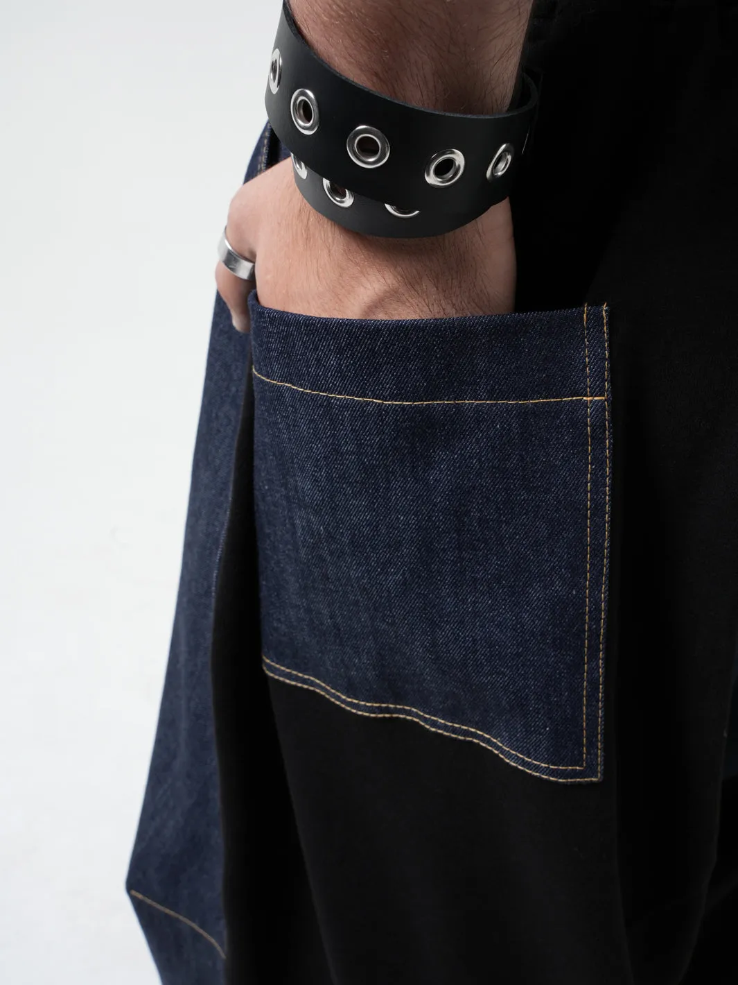 Denim Harem Pants for Men