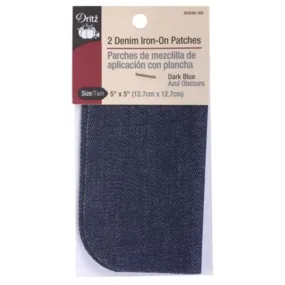 Denim Iron-On Patches Dark