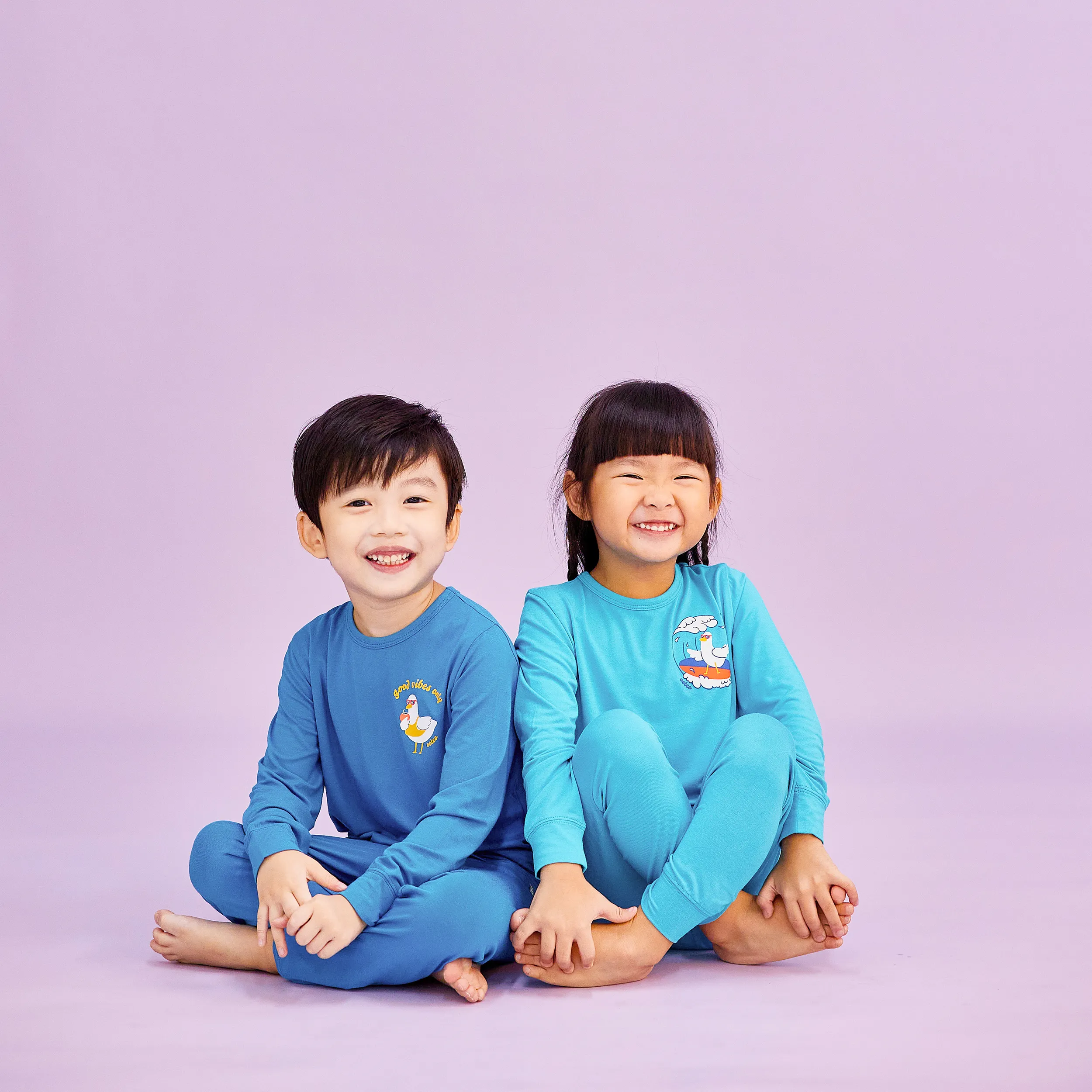 Duckie's Day Off Bamboo Kid Jammies (Assorted Colours)