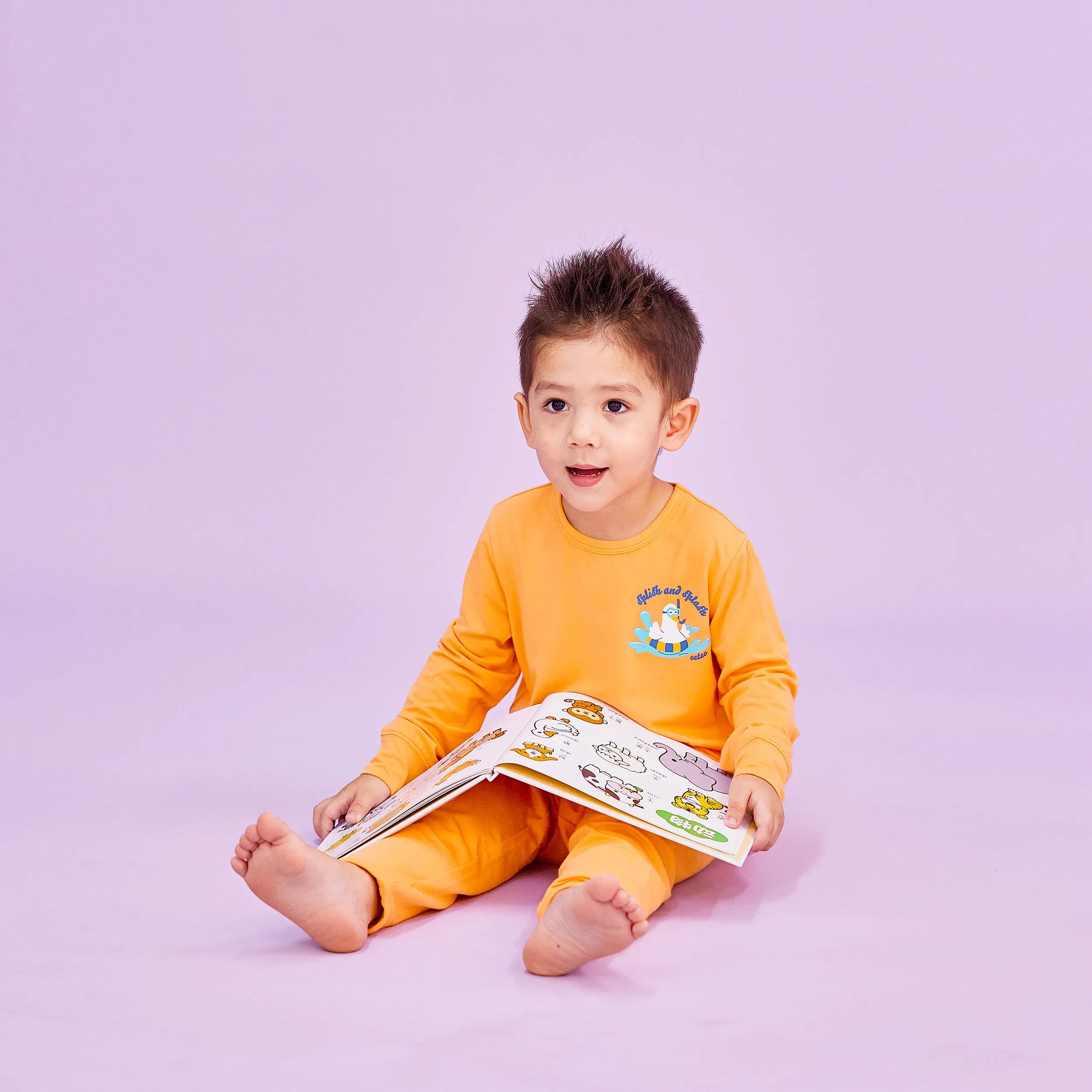 Duckie's Day Off Bamboo Kid Jammies (Assorted Colours)