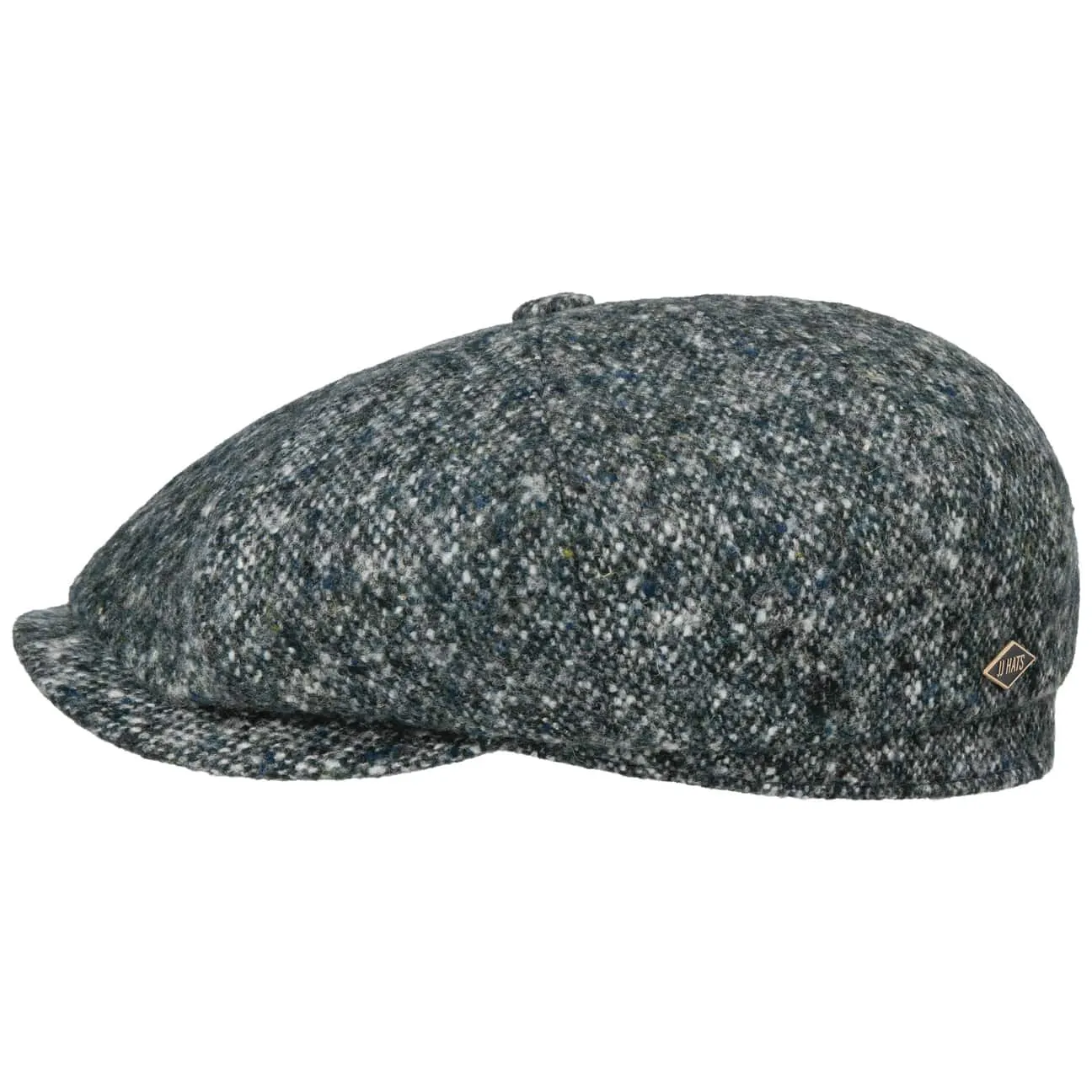 Eight Panel Cap Donegal Virgin Wool by JJ Hats