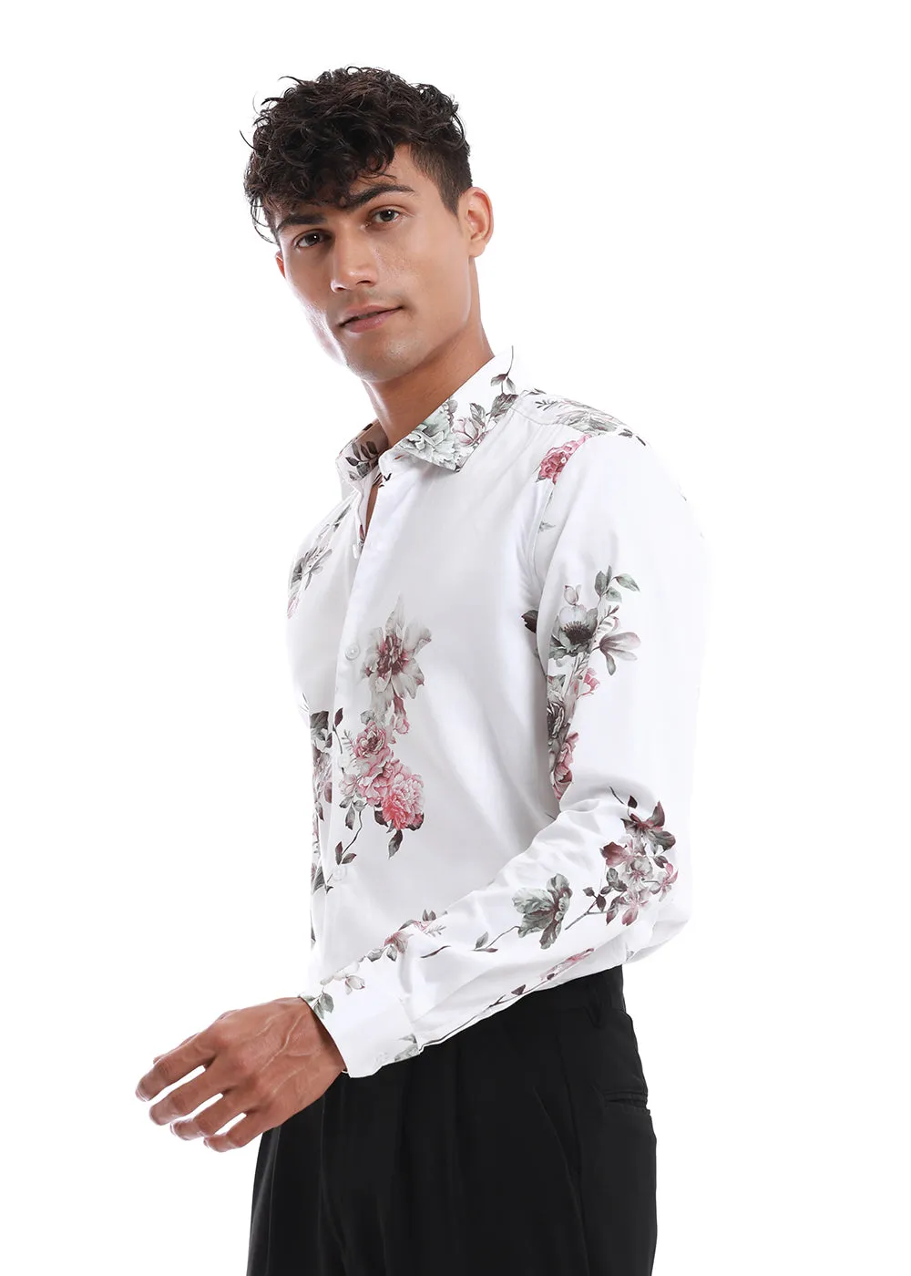 Exotic Floral Printed Shirt