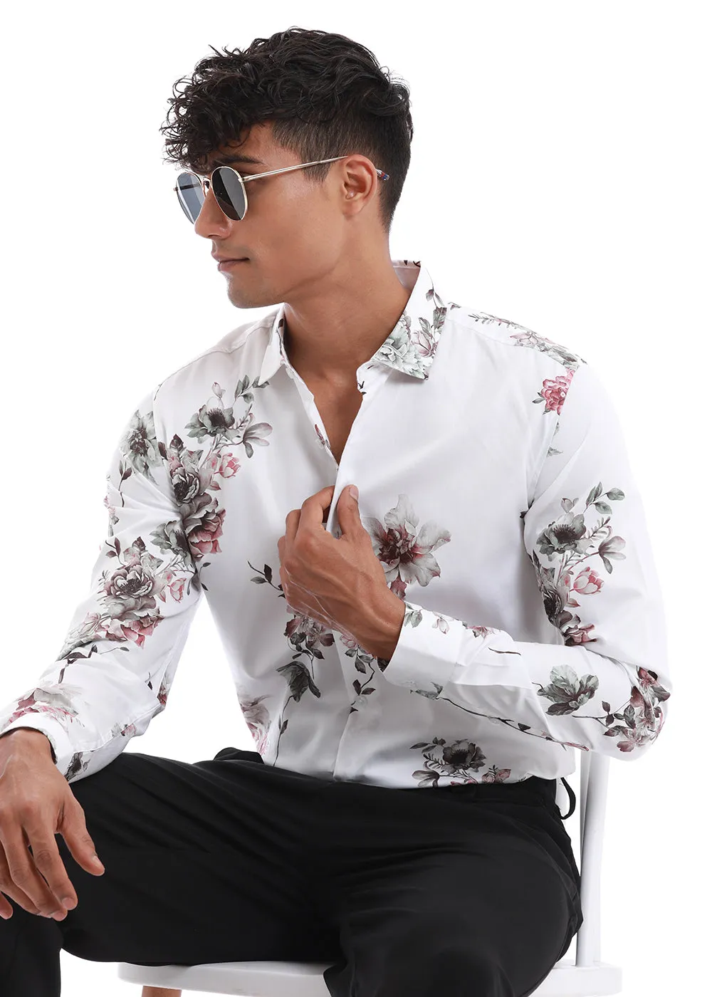 Exotic Floral Printed Shirt