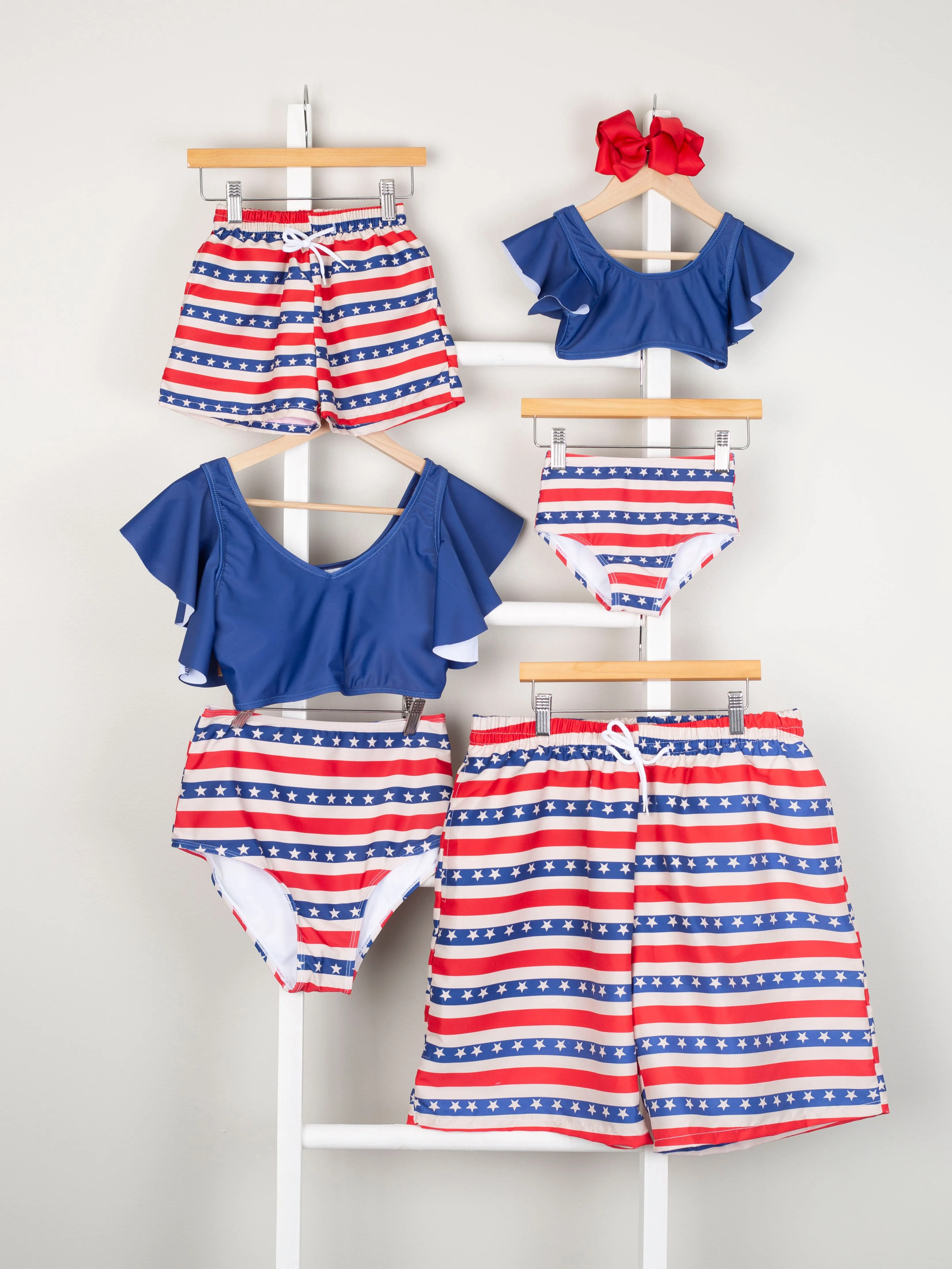 Family Stars & Stripes Swimsuits