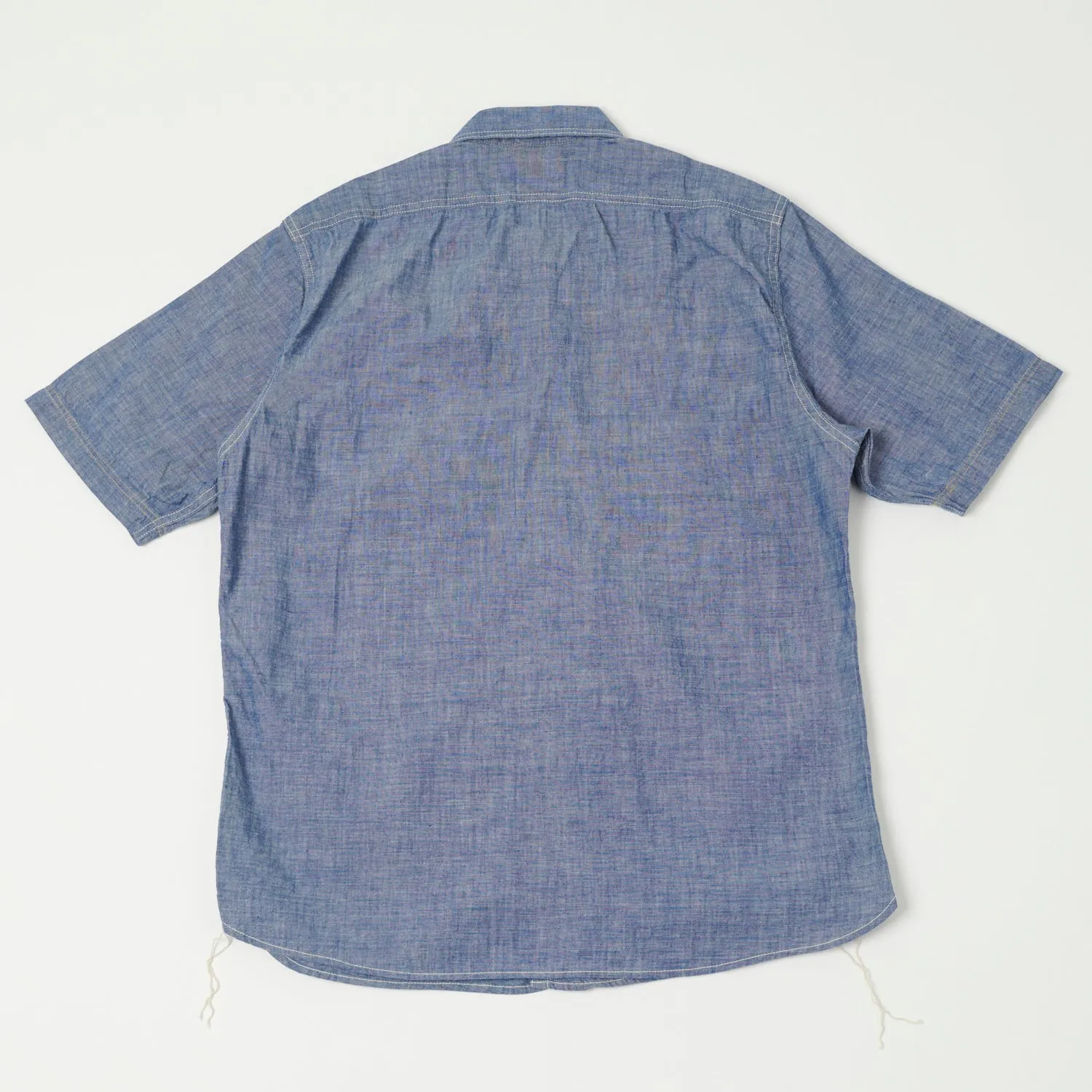 Freewheelers 2323005 'Head Man' Cut Sleeve Shirt - Vintage Indigo