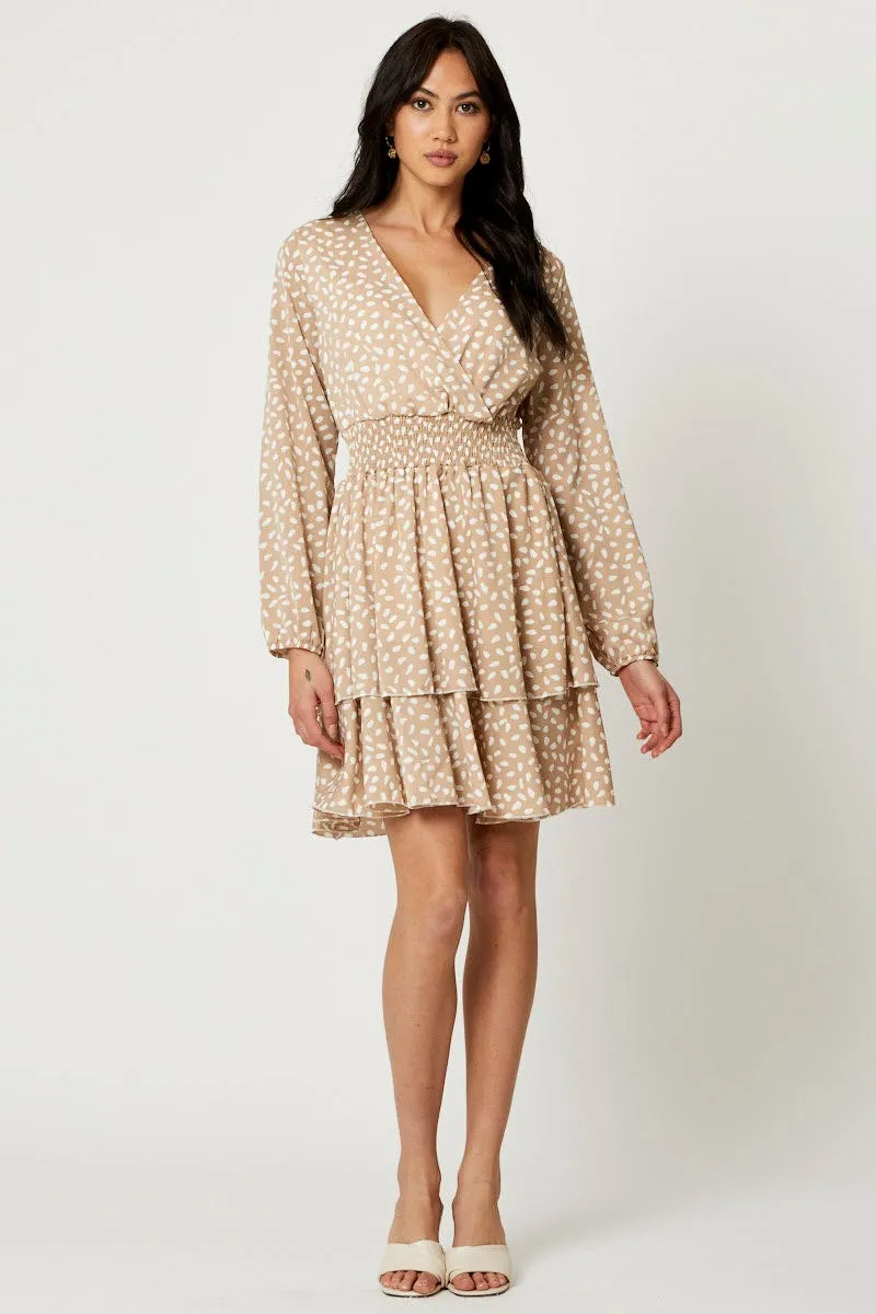 Geo Print Mini Skater Dress