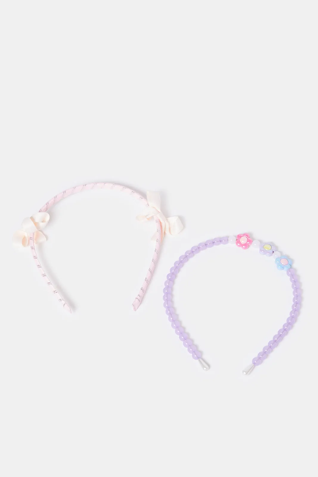 Girls Assorted Embellished Headband Set (2 Piece)