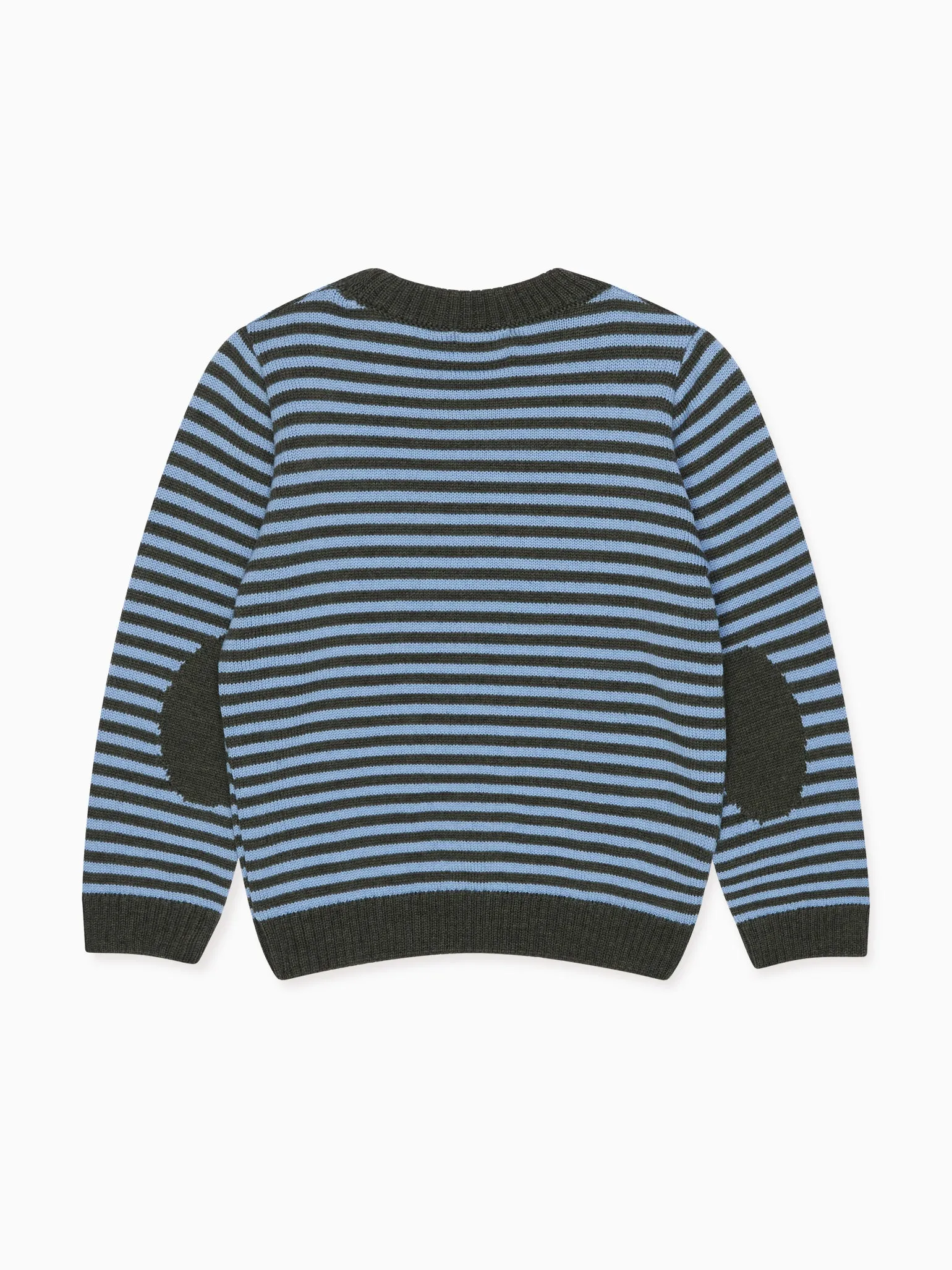 Green Stripe Bromo Merino Boy Jumper