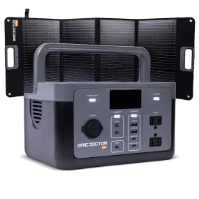 Grid Doctor 300 Solar Generator System (w/ FREE 100W Solar Panel) Get Prepped Special