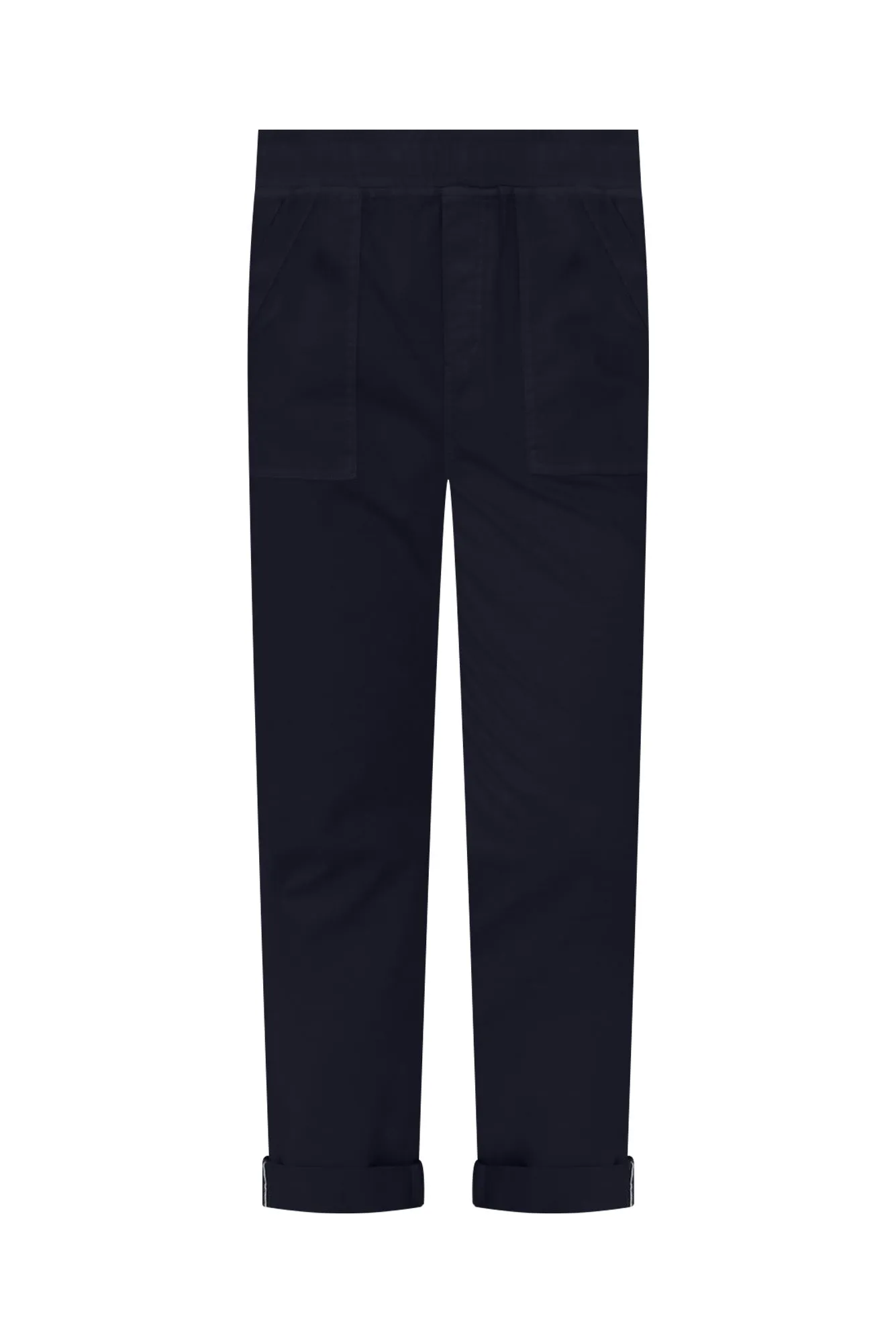 Isabella Navy Cotton Blend Pants