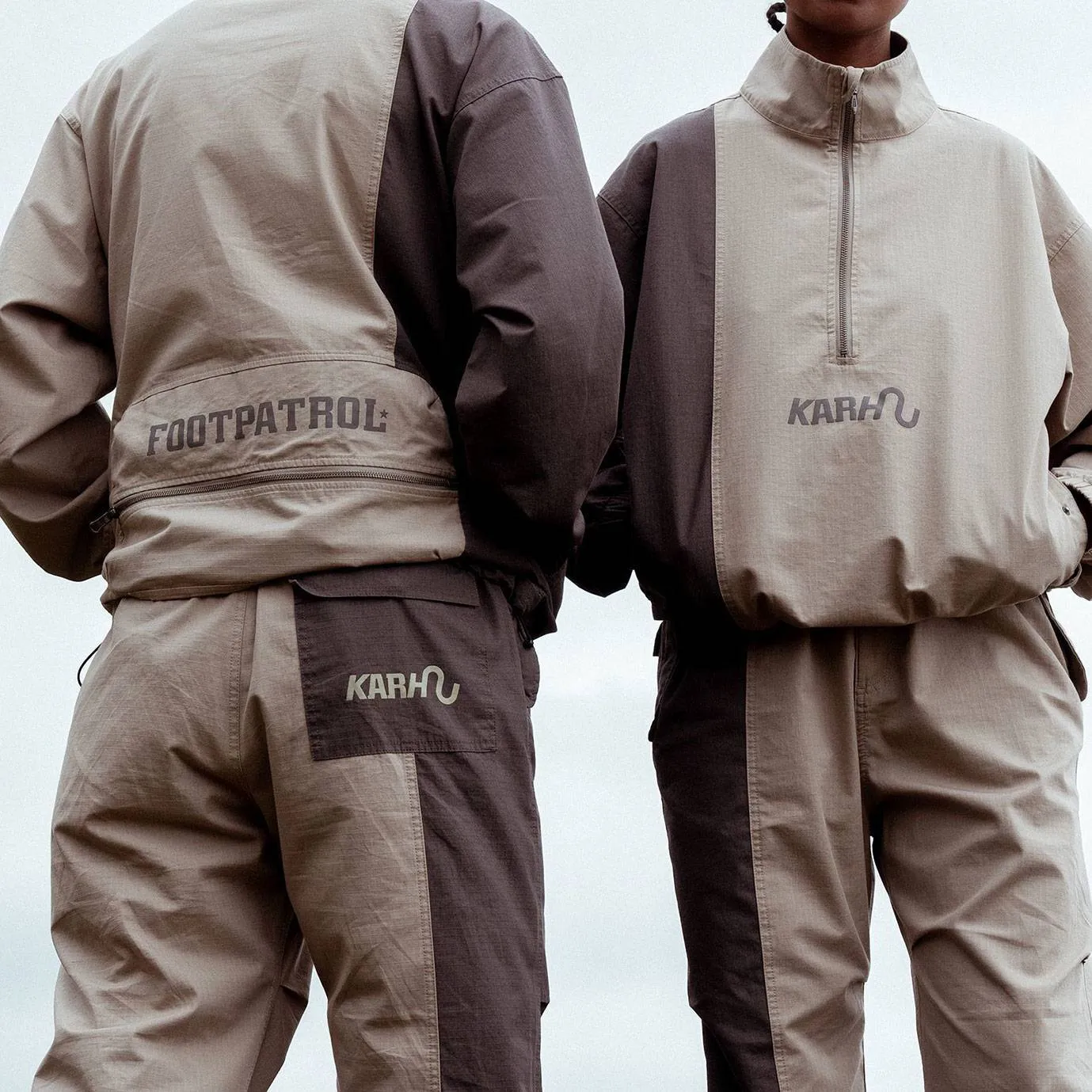 KARHU X FOOTPATROL TRACKSUIT SNOWSTAR -  ALUMINIUM / DARK GULL GRAY