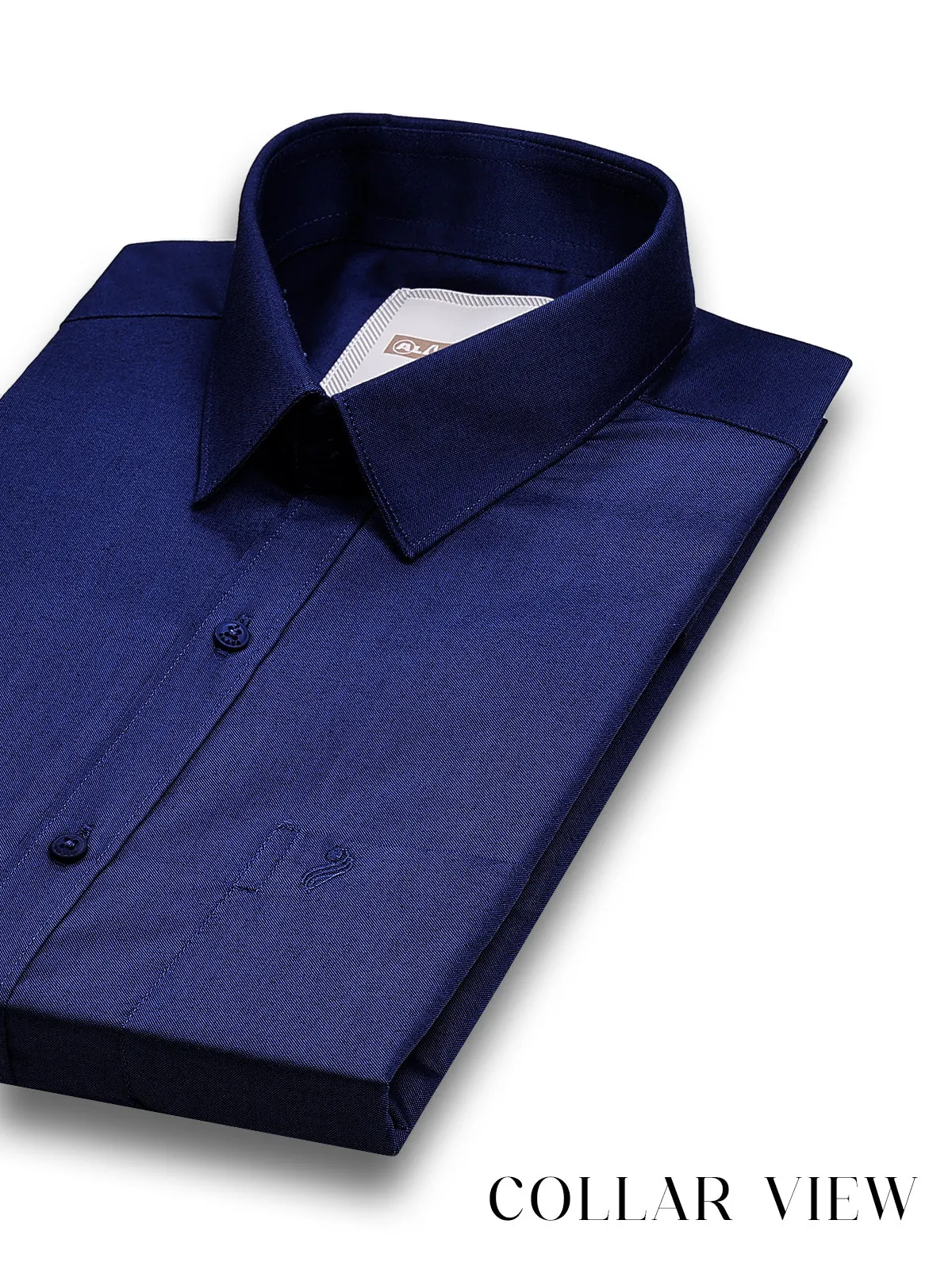 Karna Colour Shirt & Fancy Border Dhoti - Navy