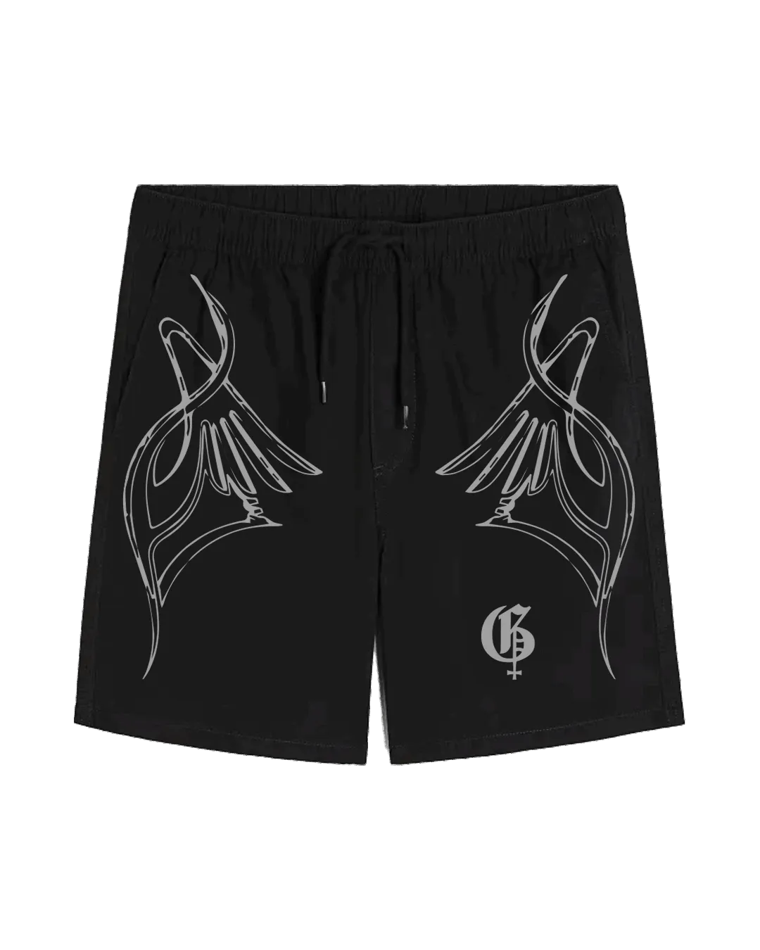 Karnage Unisex Black Shorts