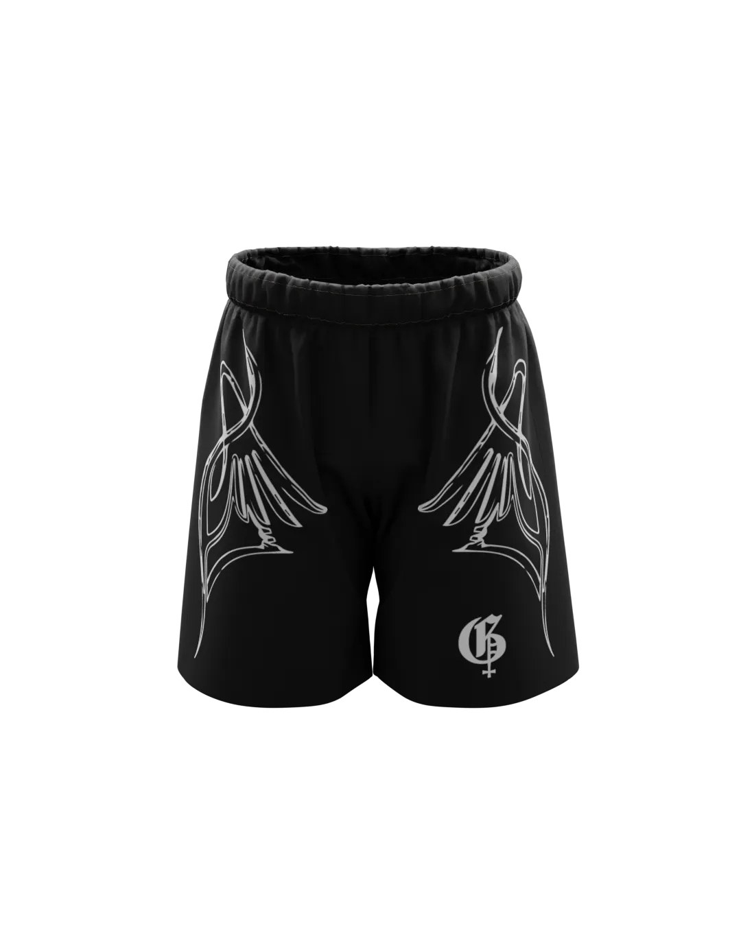 Karnage Unisex Black Shorts