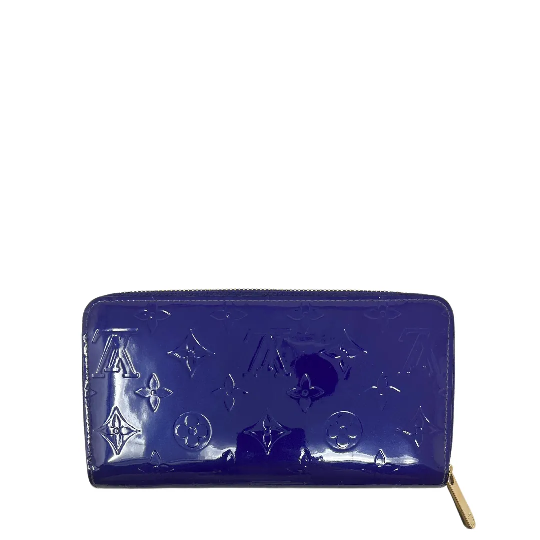 Louis Vuitton Grand Bleu Vernis Zippy Wallet