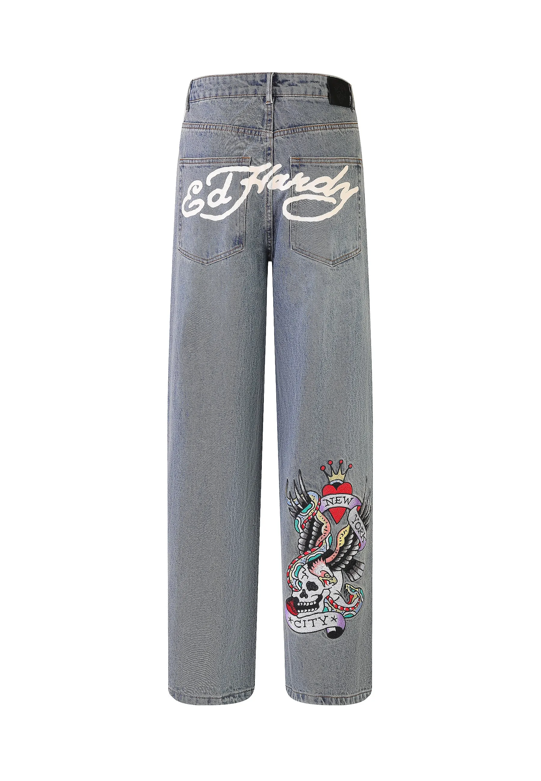 Mens Nyc Skull Xxtra Denim Trousers Jeans - Blue