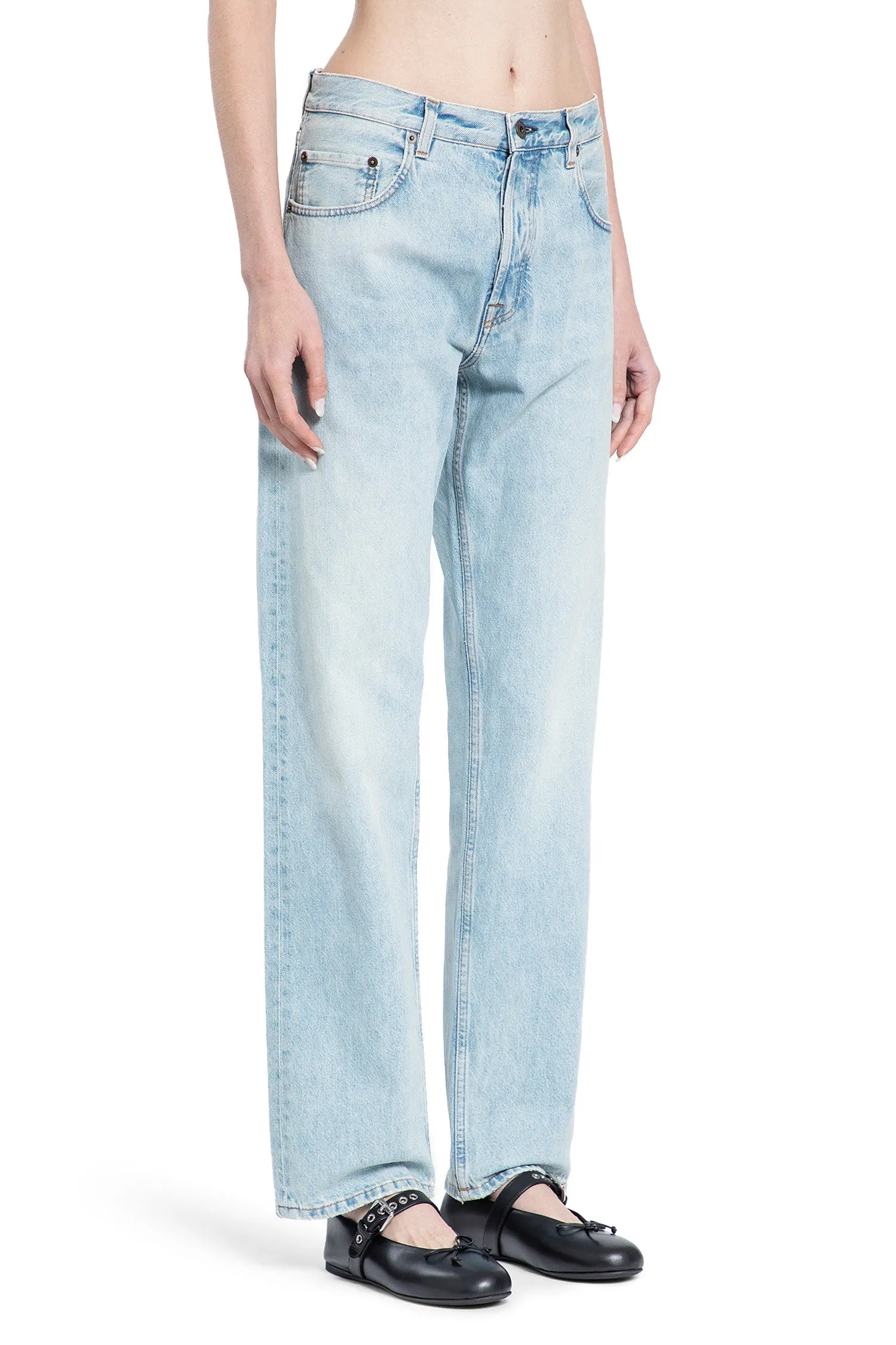 MIU MIU WOMAN BLUE JEANS