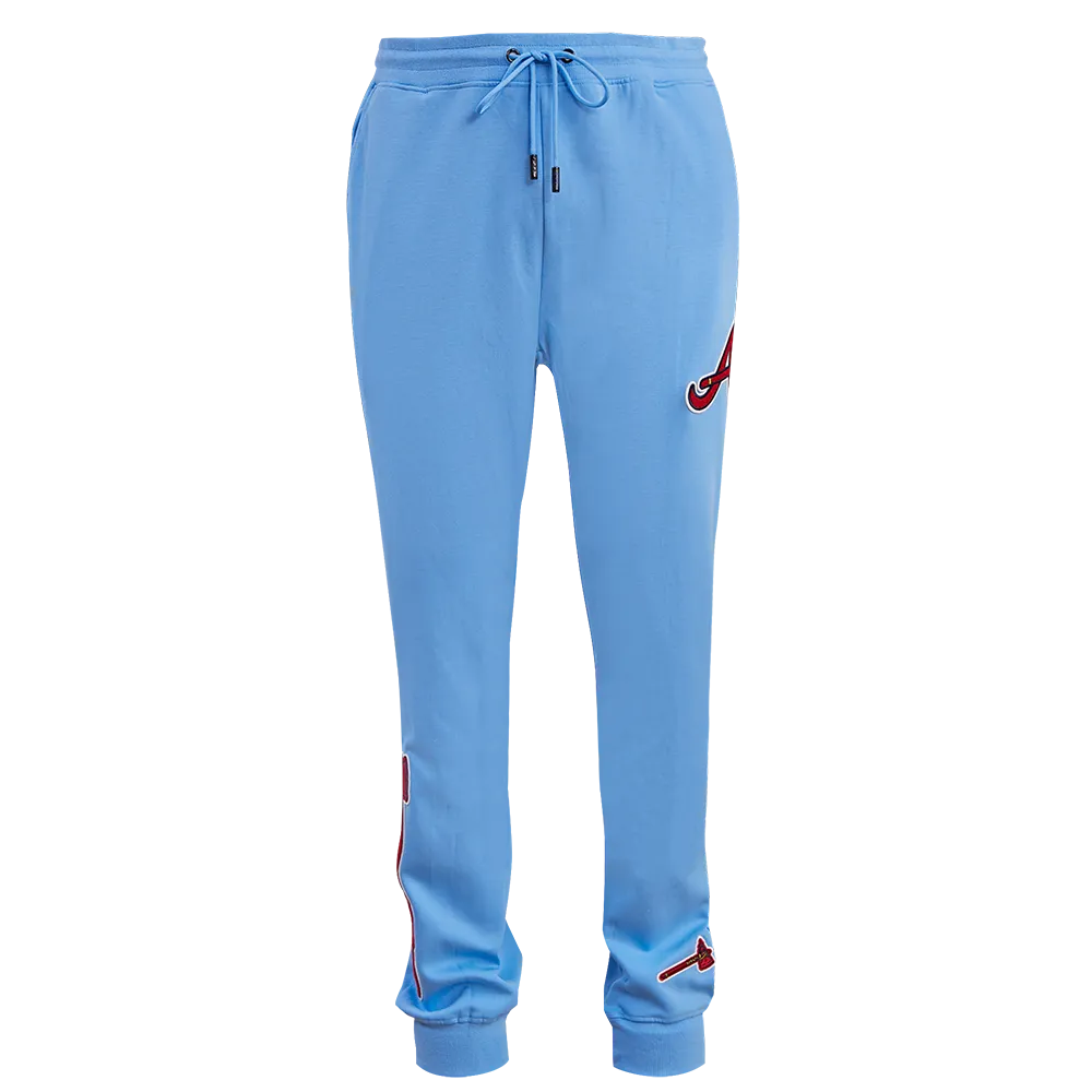 MLB ATLANTA BRAVES CLASSIC CHENILLE MEN'S JOGGER (UNIVERSITY BLUE)