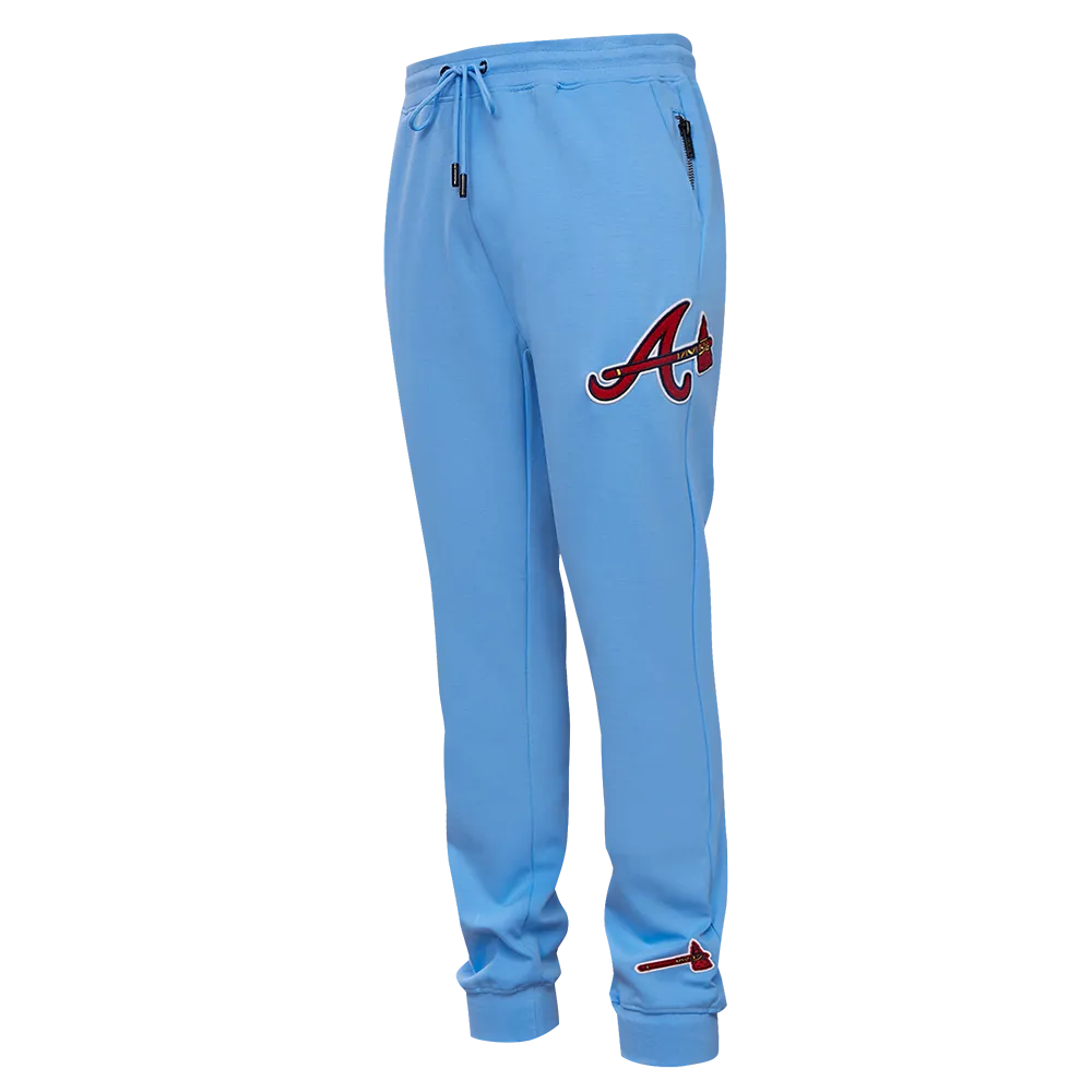 MLB ATLANTA BRAVES CLASSIC CHENILLE MEN'S JOGGER (UNIVERSITY BLUE)