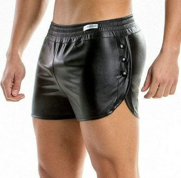 Modus Vivendi Short Leather-Look Shorts Black 20561 60